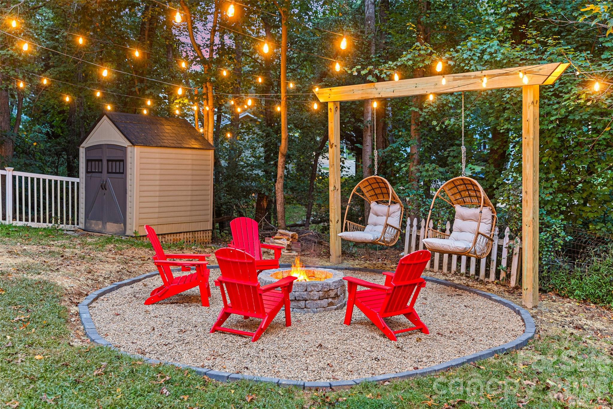 fire pit area - 28 Grove Garden Avenue, Candler