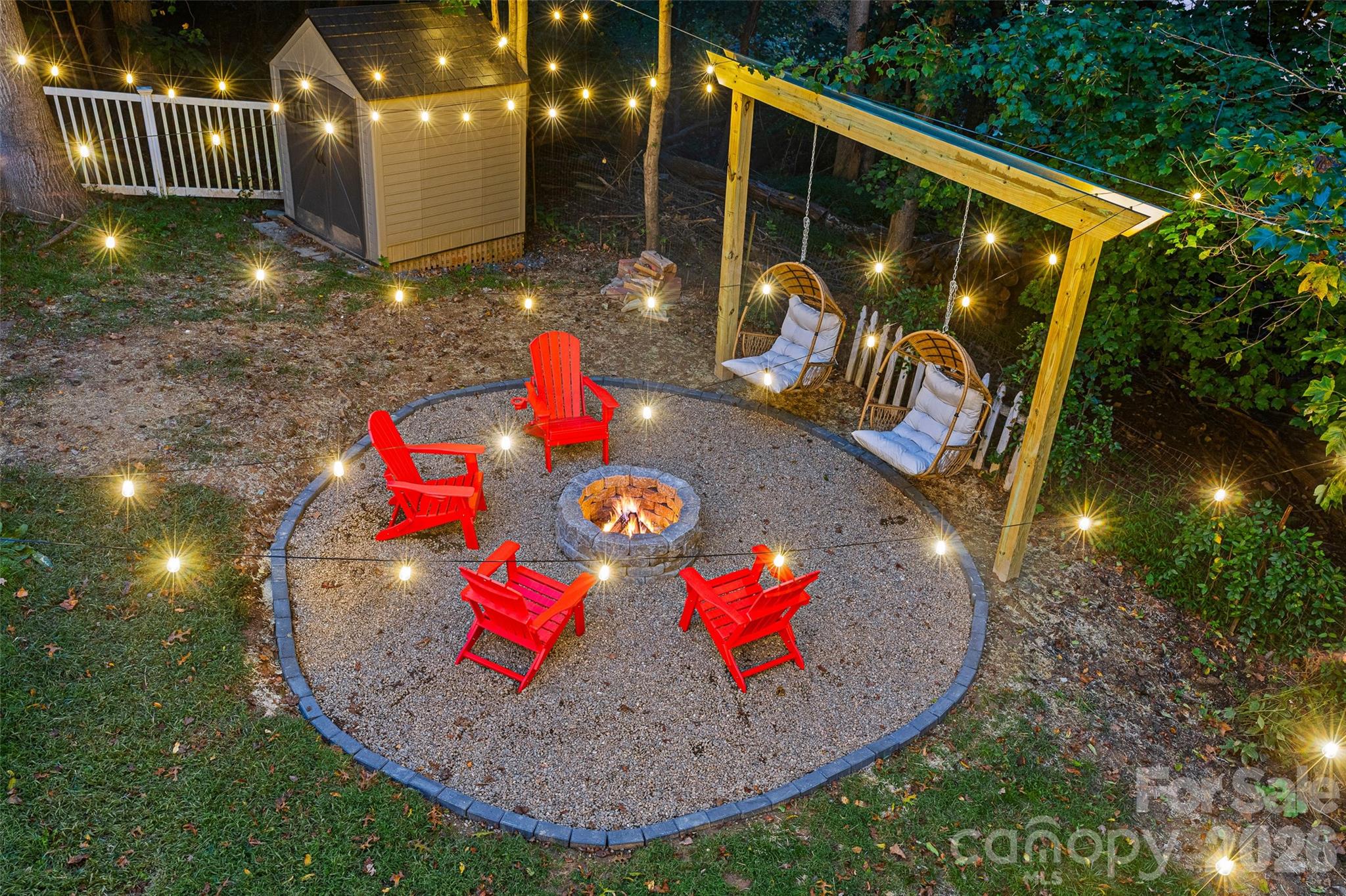 Fire Pit area - 28 Grove Garden Avenue, Candler