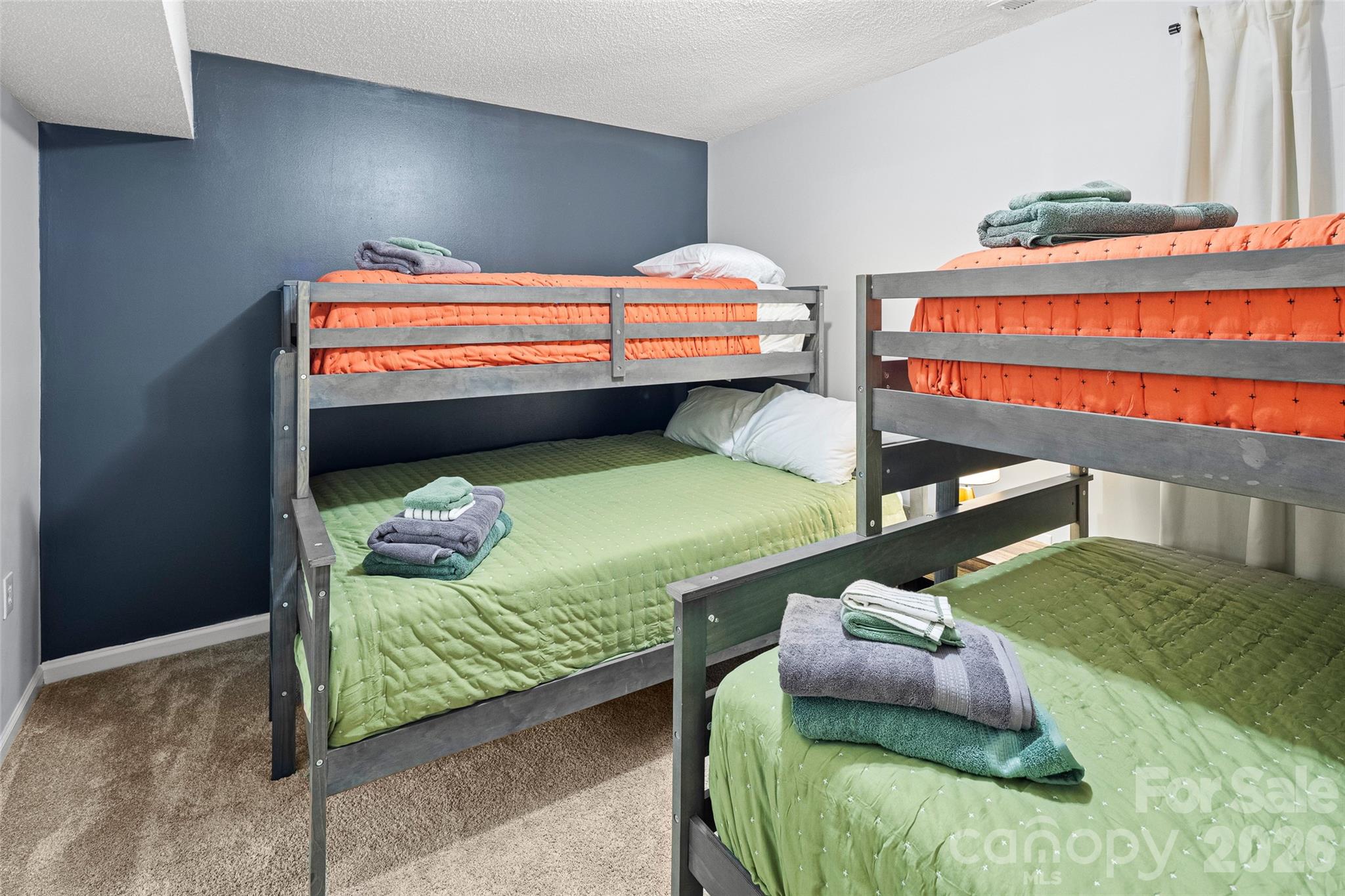 lower level bedroom - double bunk beds - 28 Grove Garden Avenue, Candler