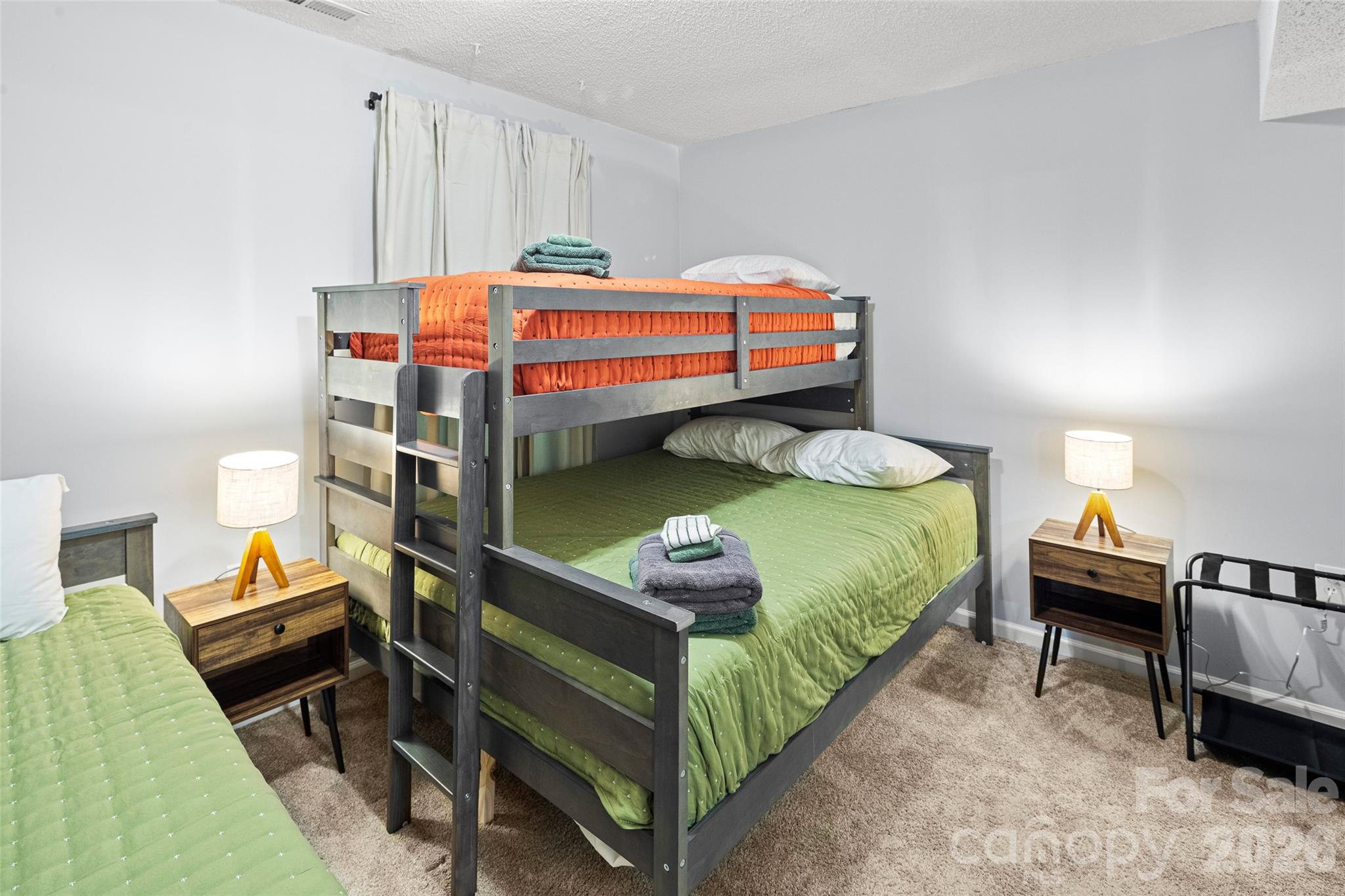 lower level bedroom - double bunk beds - 28 Grove Garden Avenue, Candler