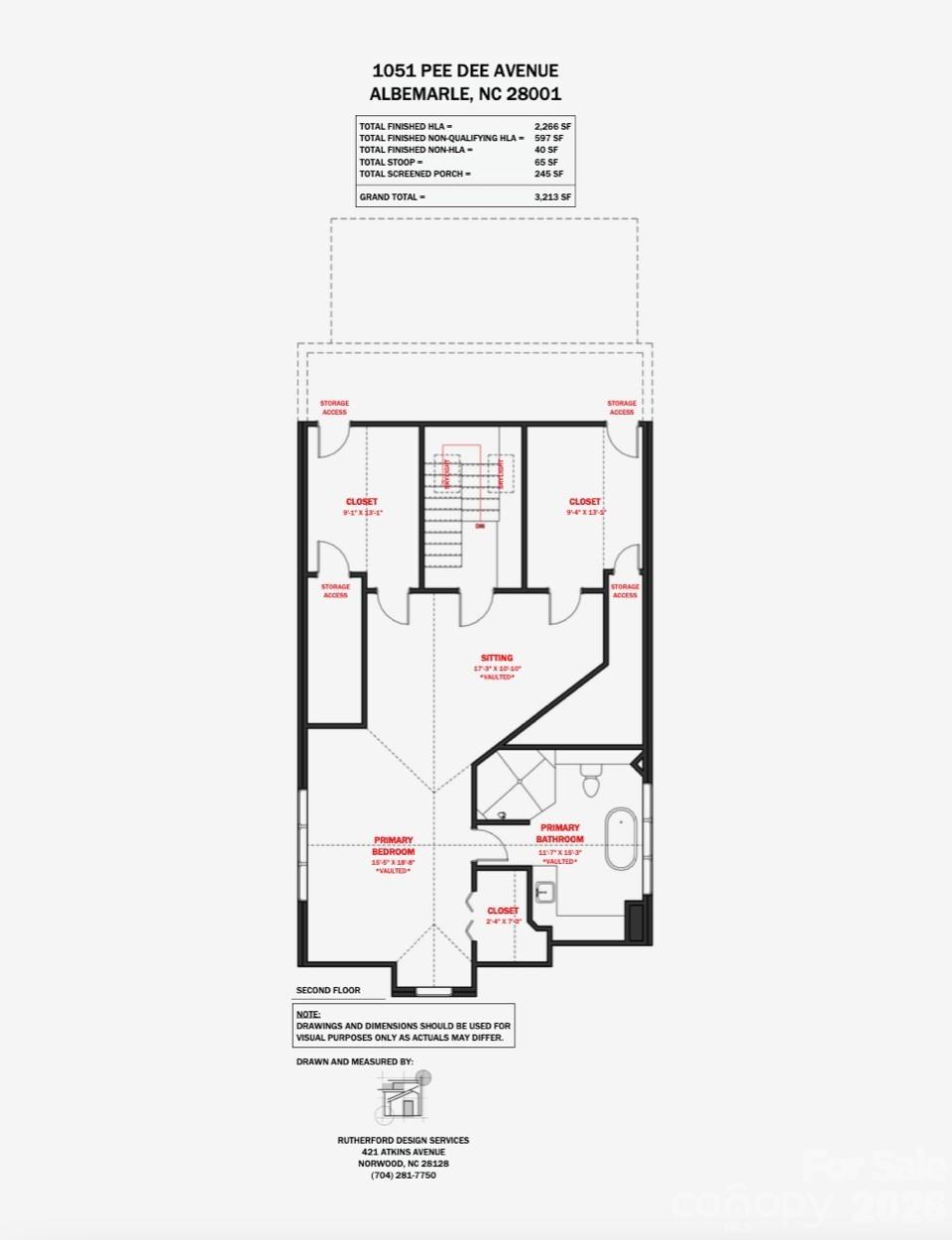 Upper level Primary suite. - 1051 Pee Dee Avenue, Albemarle