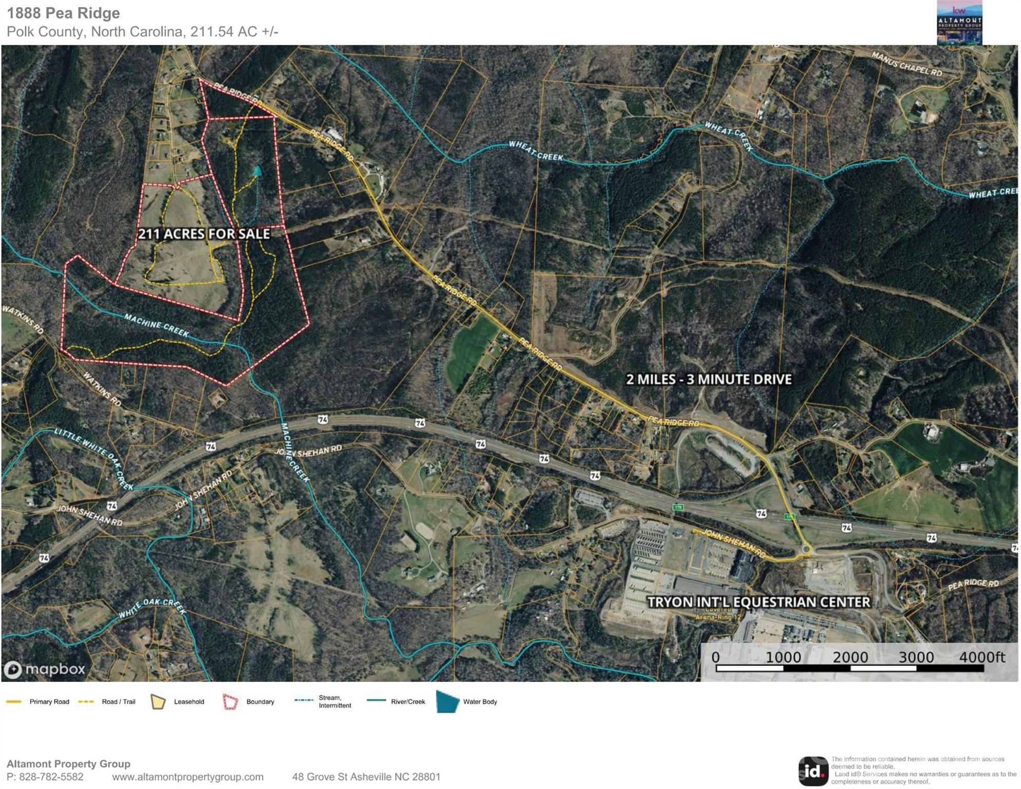 Area Map - 1888 Pea Ridge Road, Mill Spring