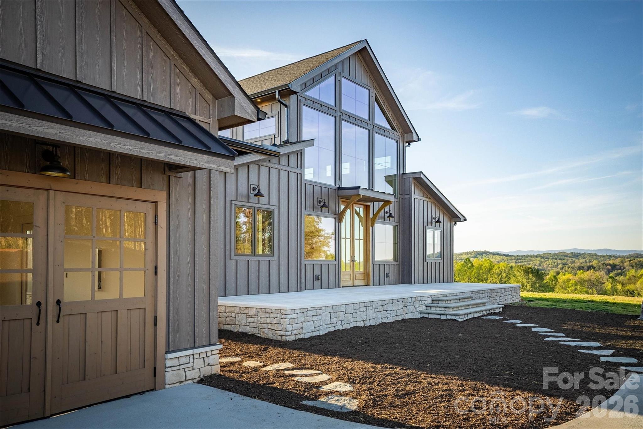 Large 2 car garage with shed roof over the doors - 2013 Hitching Post Trail, Lenoir