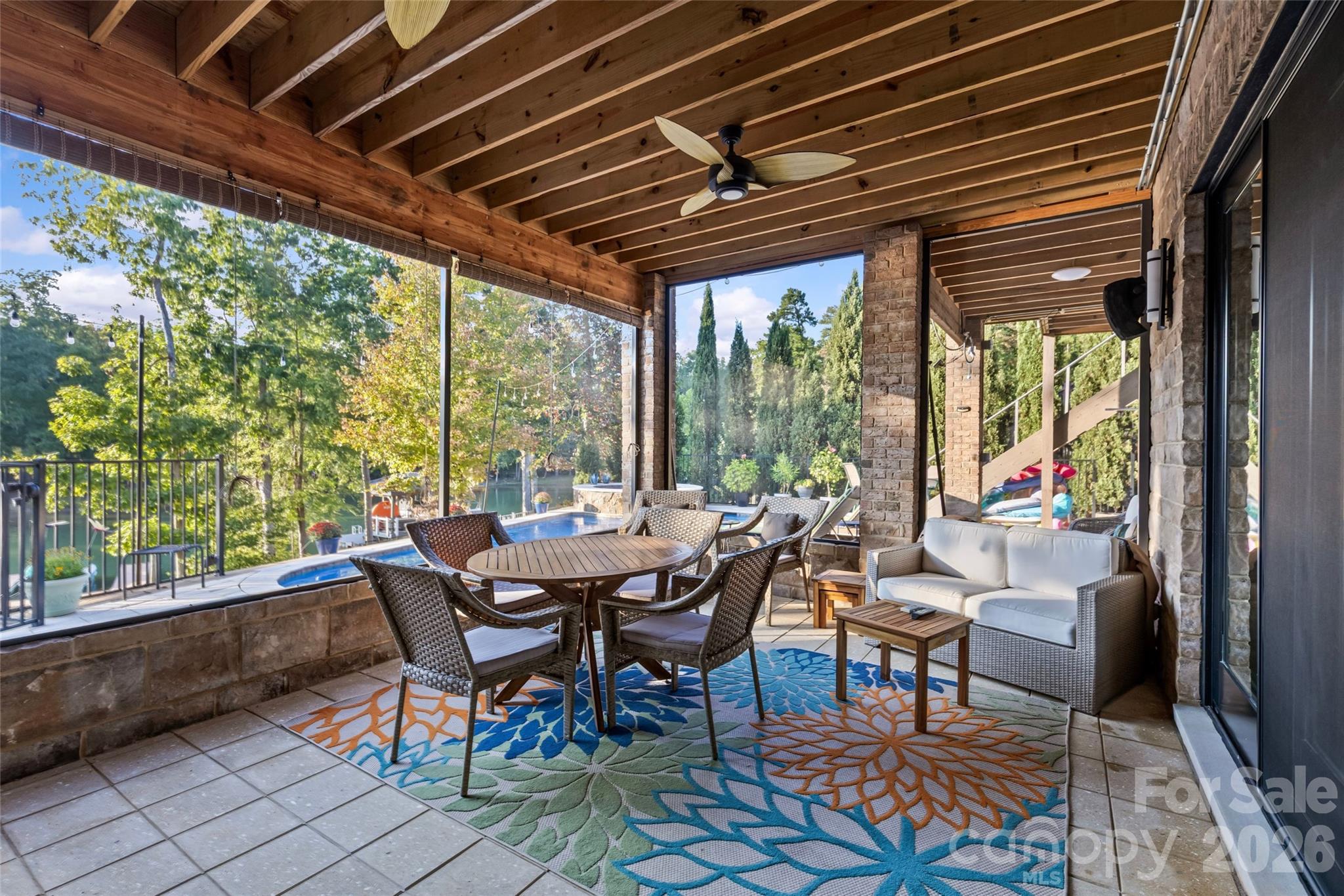Lower level screened in porch. - 6032 Headlands Court, Belmont