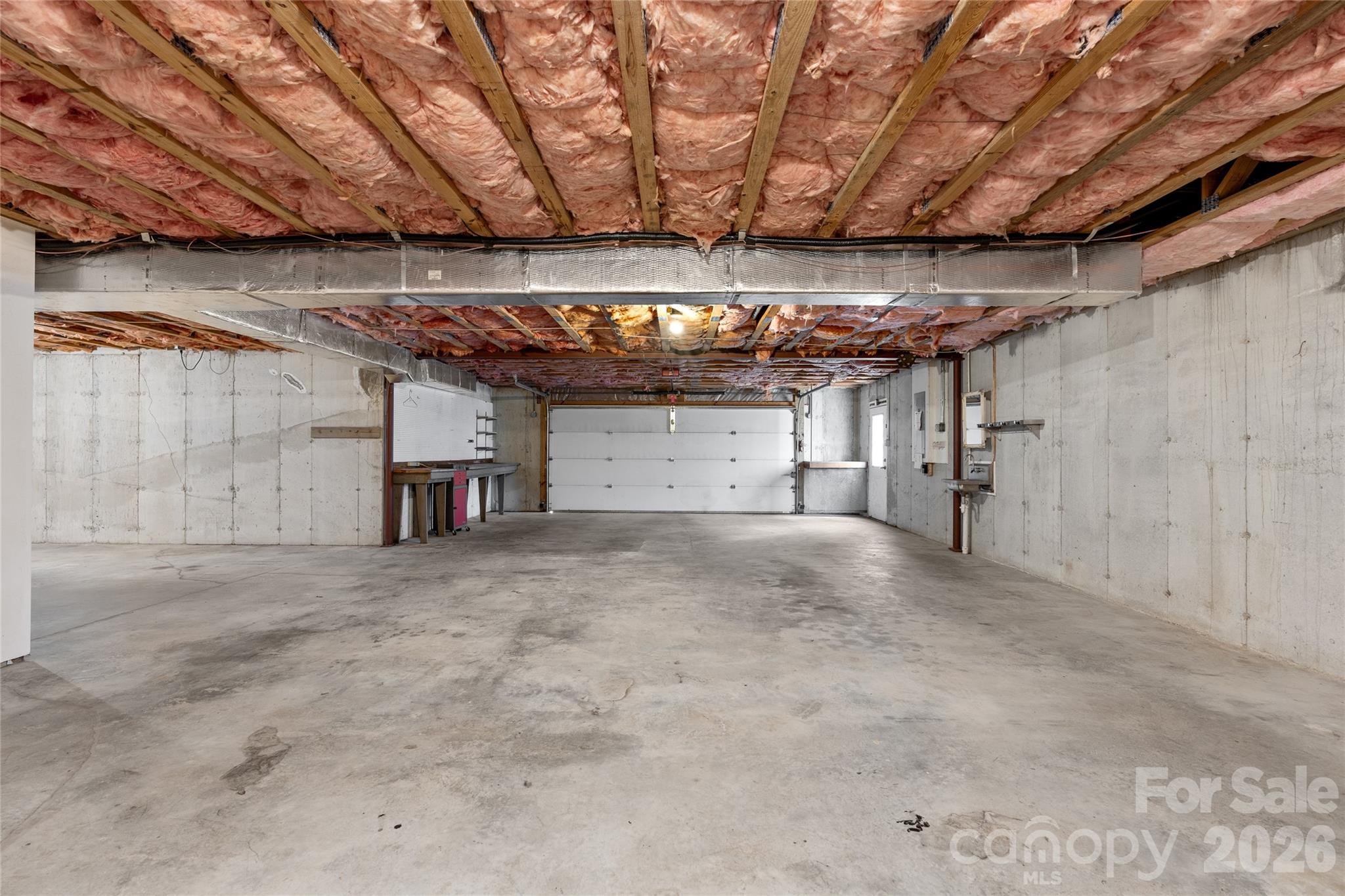 Extra deep 2 car garage. Solid poured concrete foundation - 177 Country Road, Brevard