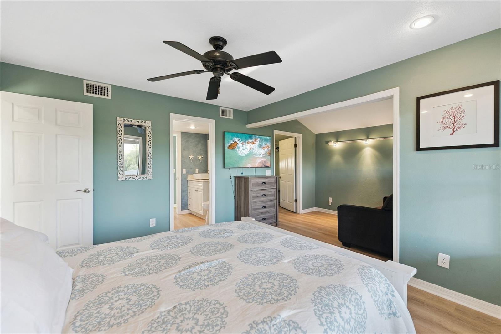 Extended flex space in bedroom for a lounge or an in-home office space - 6455 ENGRAM RD, NEW SMYRNA BEACH