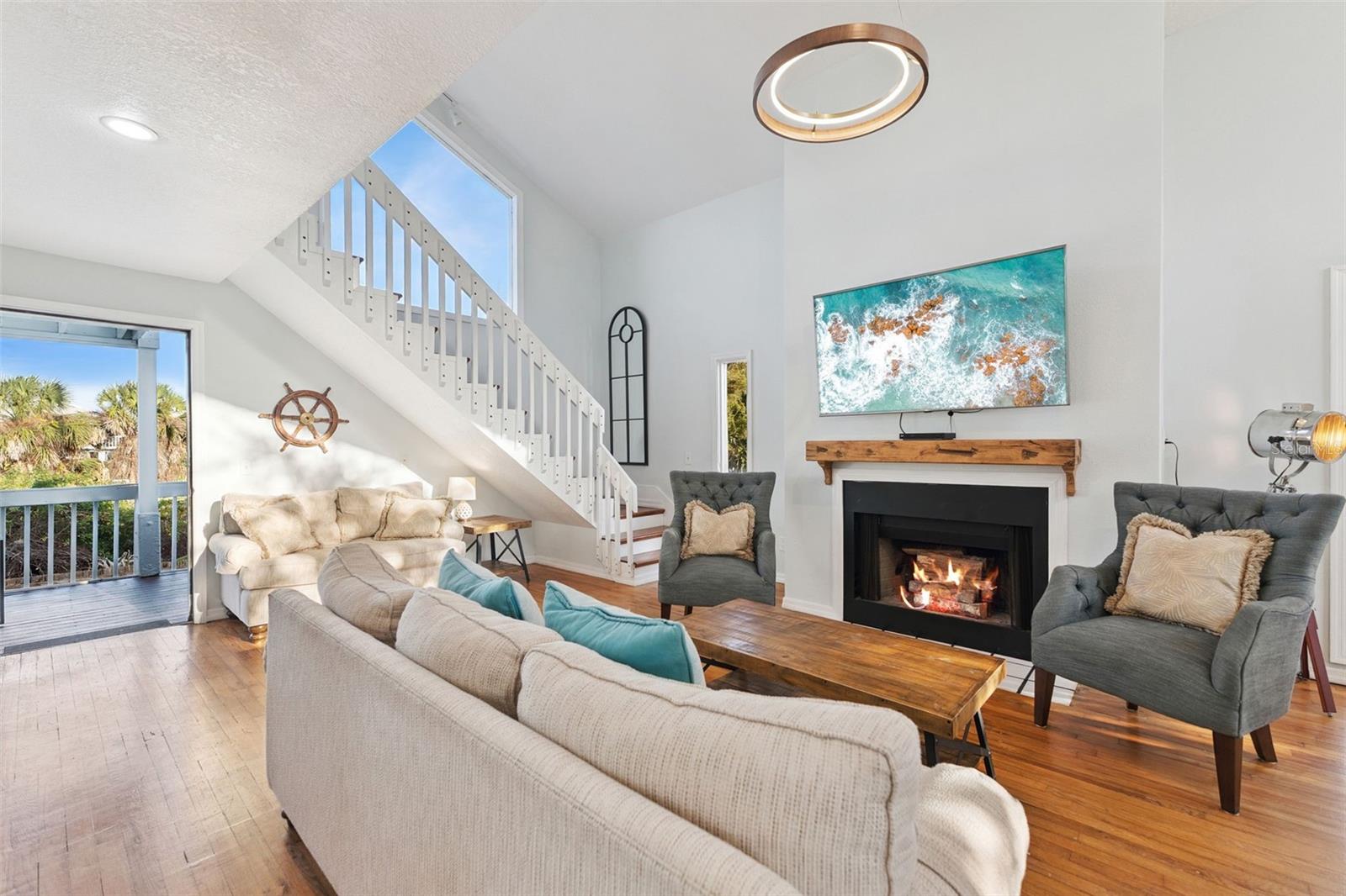 Fireplace without the wood burning hassle - 6455 ENGRAM RD, NEW SMYRNA BEACH