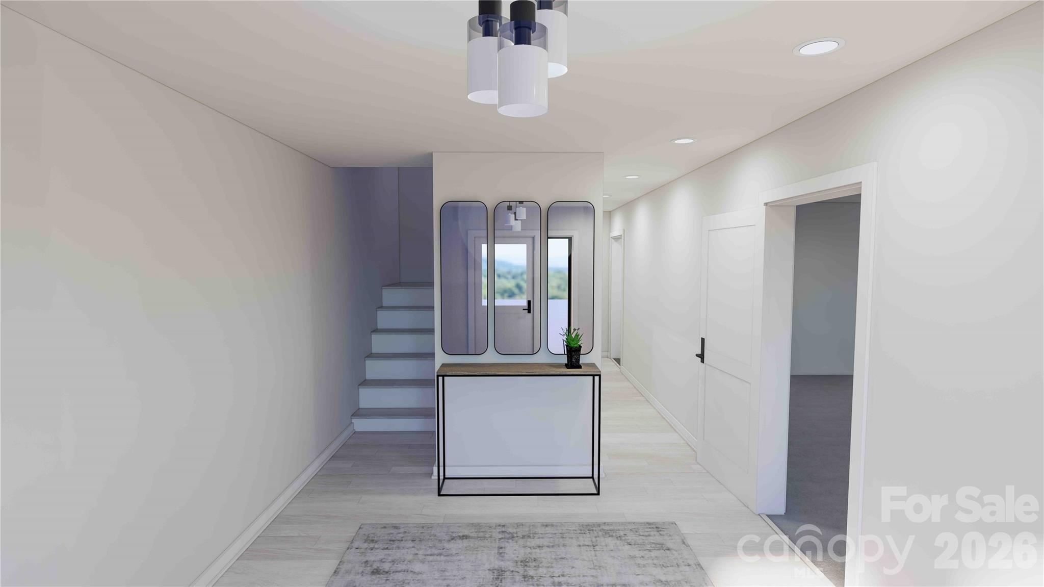 Entryway rendering - 611 Storybook Villas Trail, Asheville