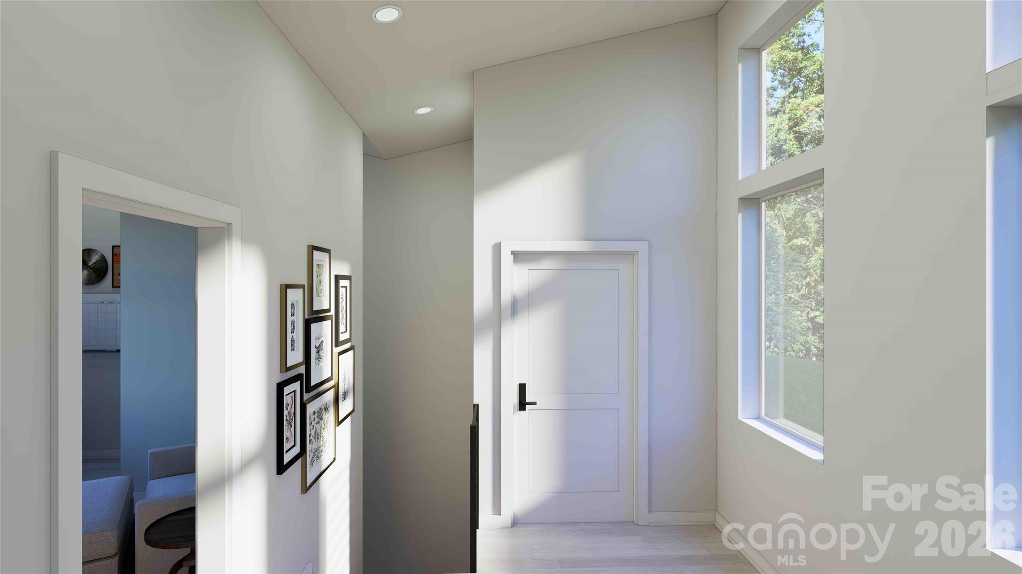 Upper level landing rendering - 611 Storybook Villas Trail, Asheville