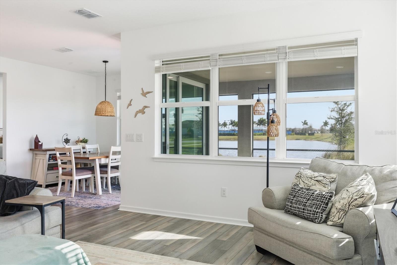 The Gathering room with big water views - 8705 COASTAL KEY WAY, PARRISH