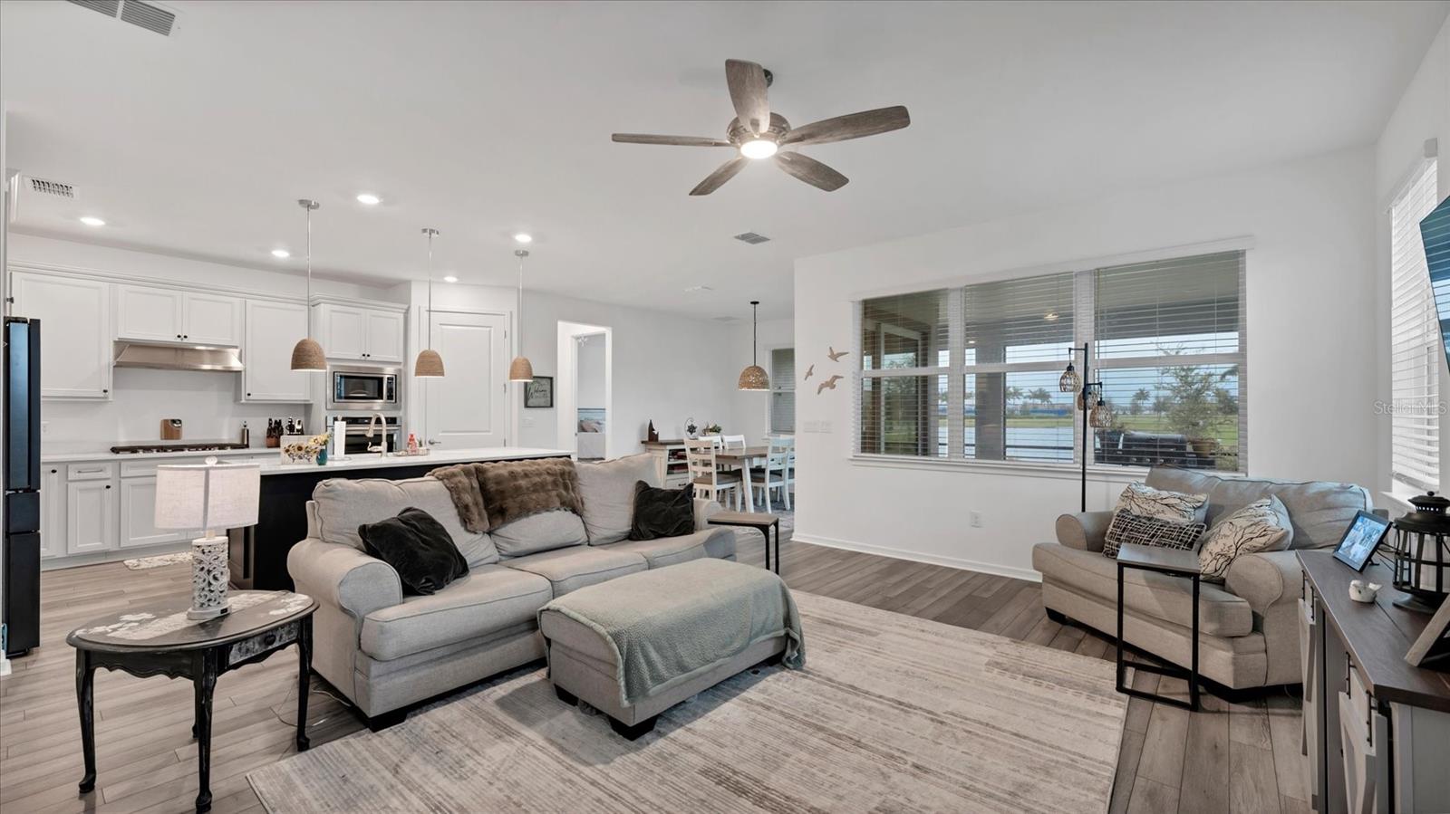 Open Floor Plan with "Chef's kitchen - 8705 COASTAL KEY WAY, PARRISH