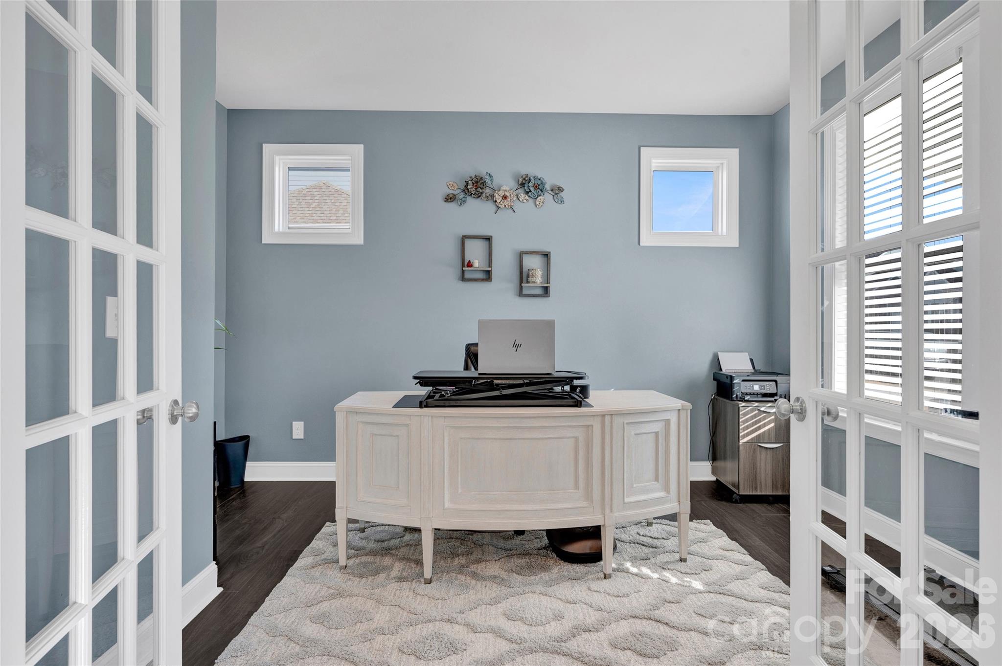 Home Office with French doors - 309 W Waterlynn Road, Mooresville