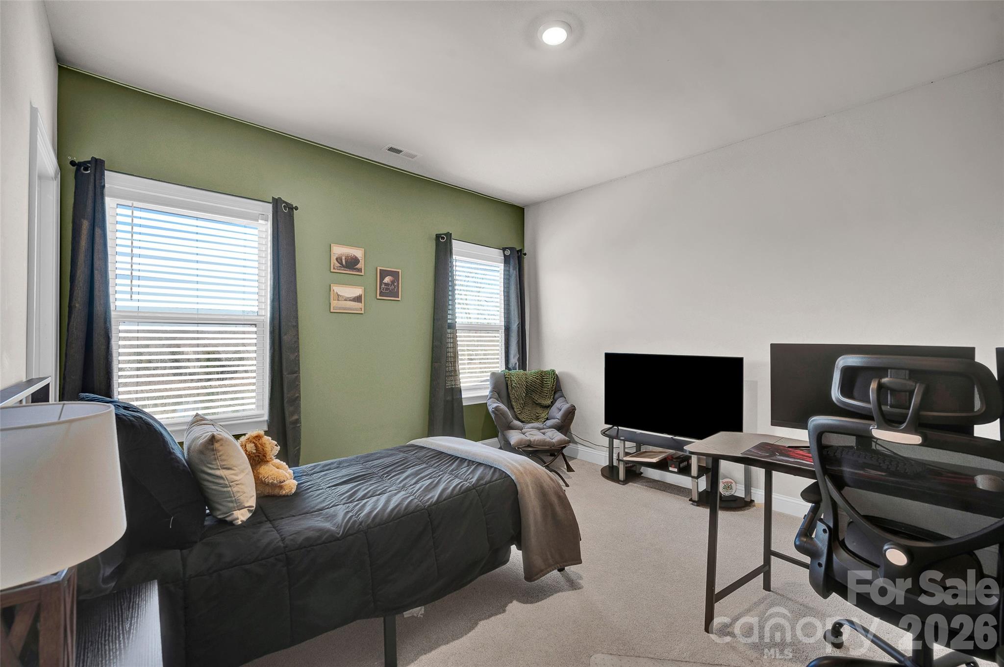Bedroom #4 on upper level with bath shared with bonus room - 309 W Waterlynn Road, Mooresville