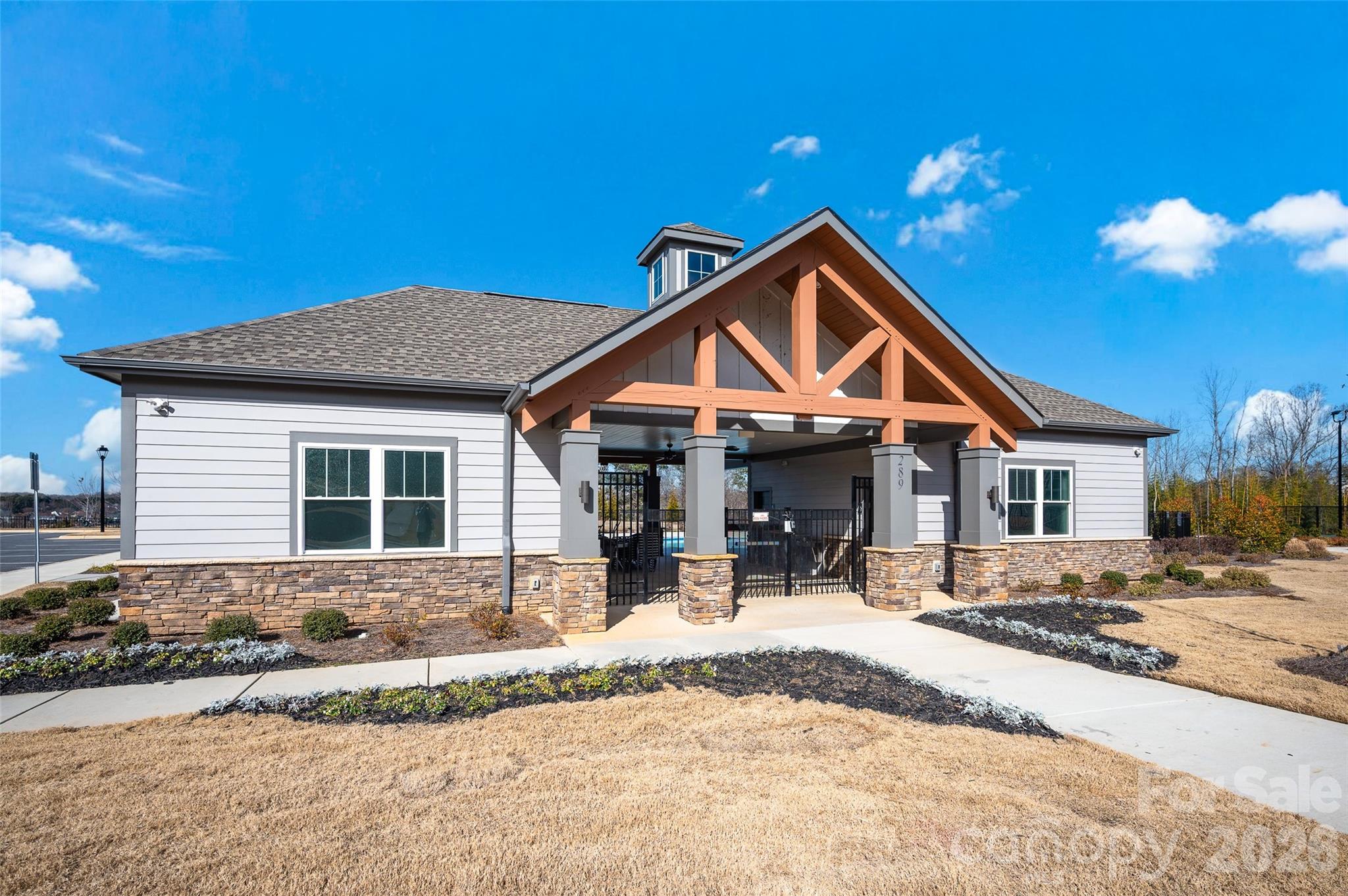 Community pool house with bathrooms - 309 W Waterlynn Road, Mooresville