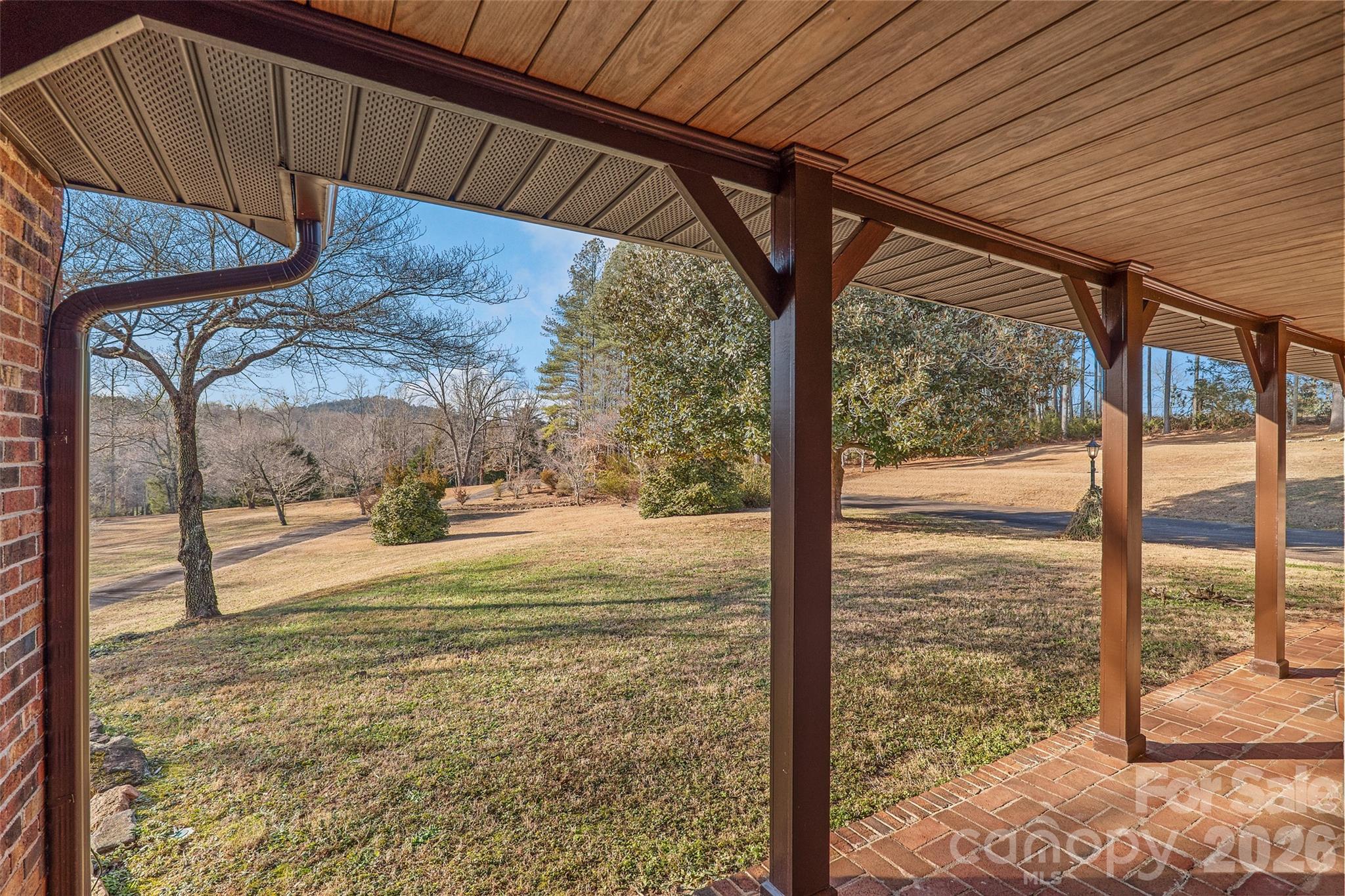Mountain view from front porch. - 591 Landrum Road, Columbus
