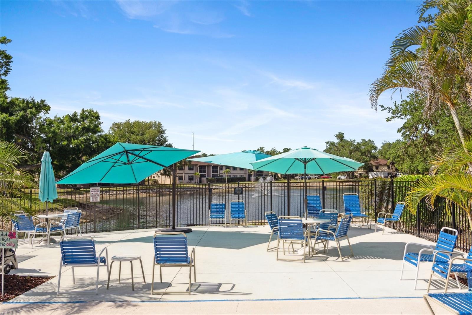 Pool area patio - 19505 QUESADA AVE #S208, PORT CHARLOTTE
