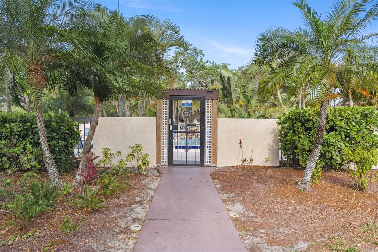 Pool entrance - 19505 QUESADA AVE #S208, PORT CHARLOTTE