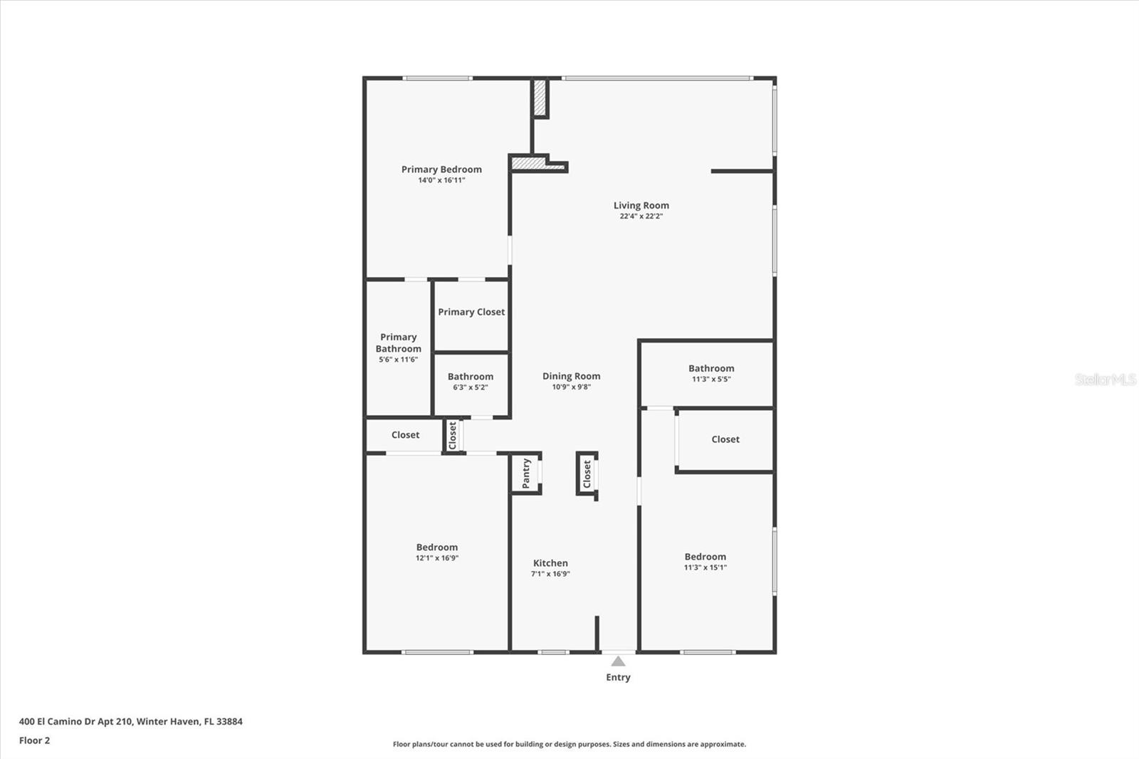 Floorplan - 400 EL CAMINO DR #210, WINTER HAVEN
