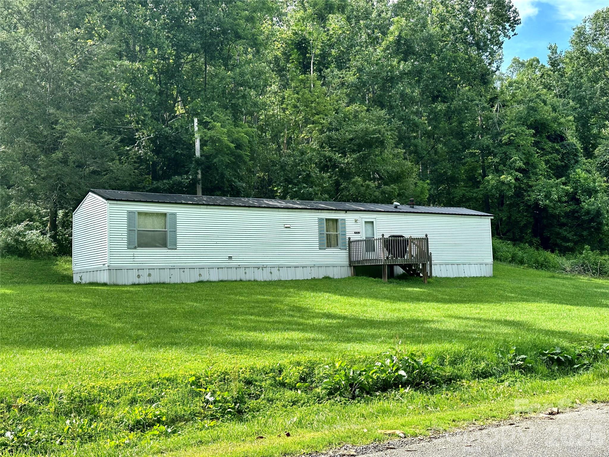 Level Front and Side Yards, Gentle Slope behind home - 492 Chestnut Mountain Road, Spruce Pine