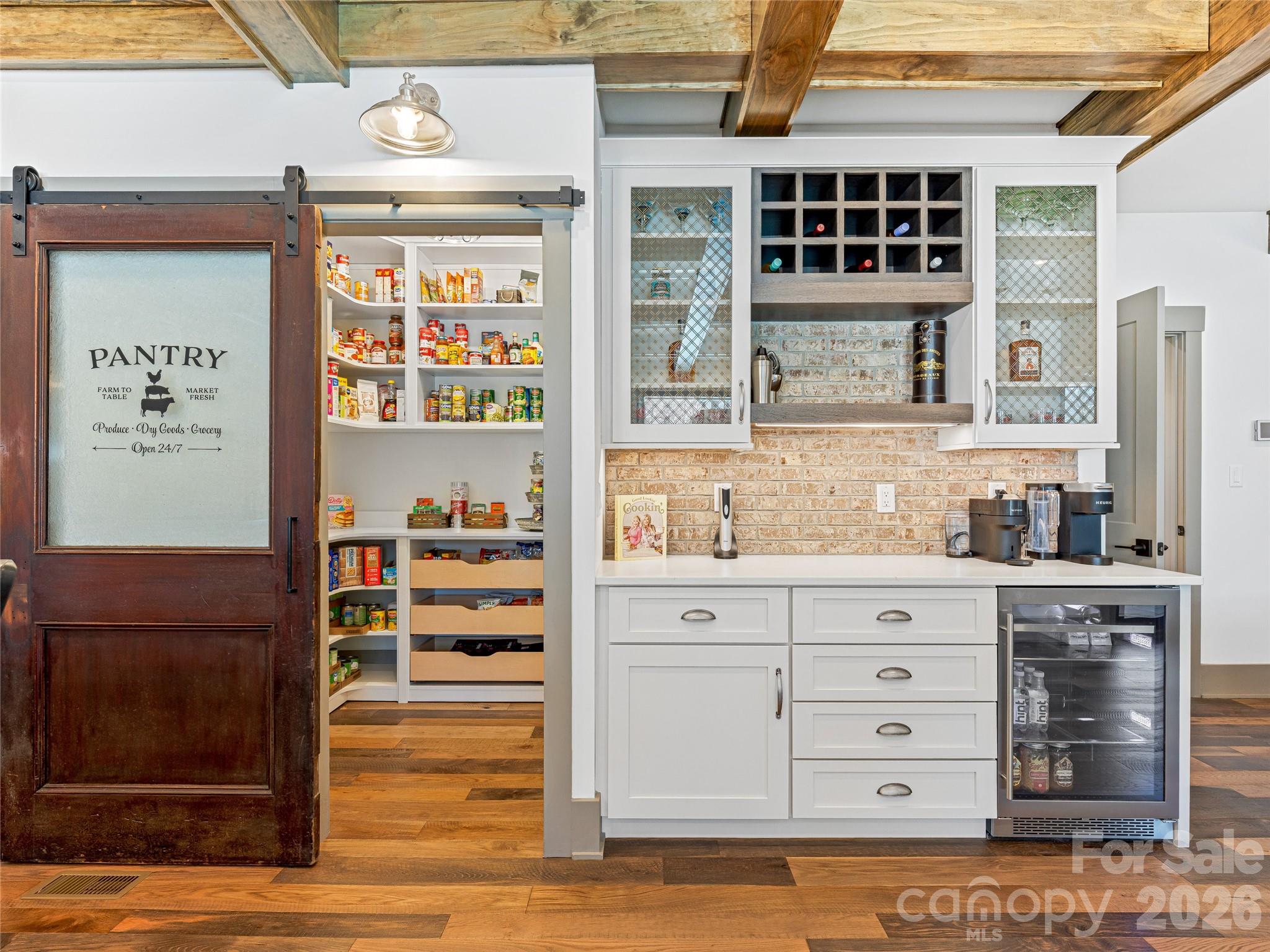 Pantry barn door adds the perfect touch! - 59 W Bradford Hill Road, Mills River