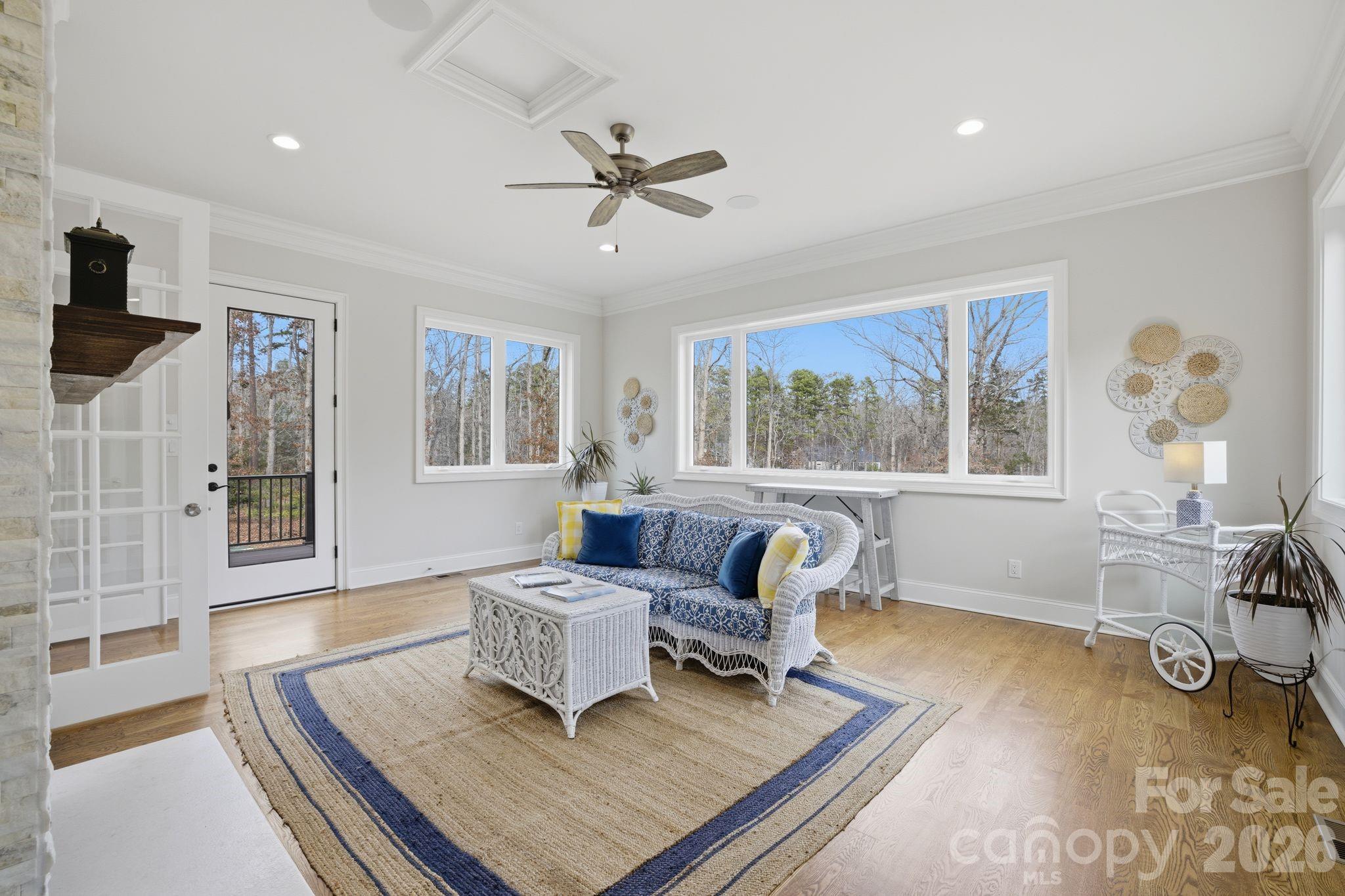 Sunroom with Fireplace and Side Porch - 875 Starboard Reach None, Lexington