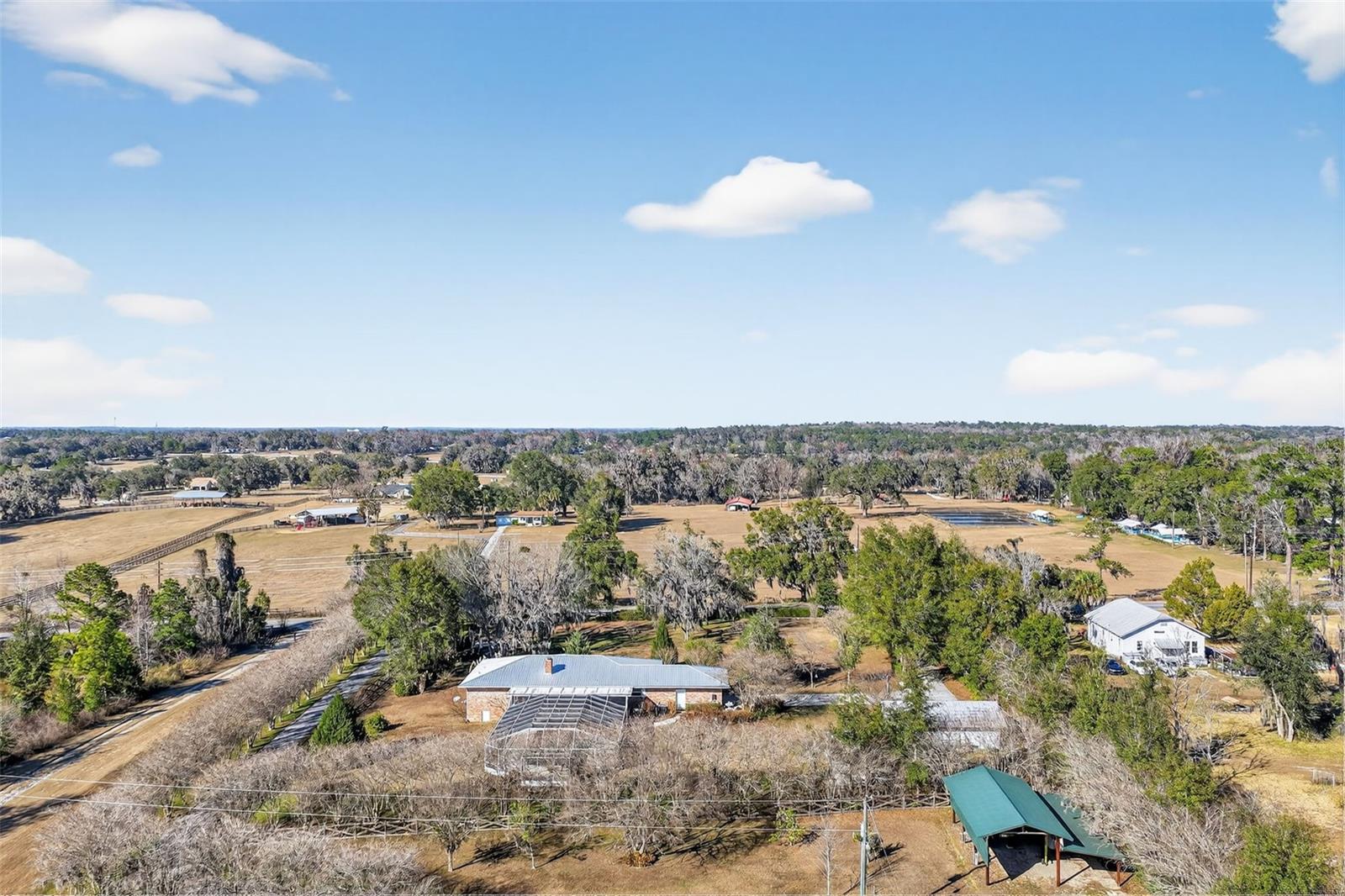 Aerial View of Back Yard - 2230 SW 87TH PL, OCALA