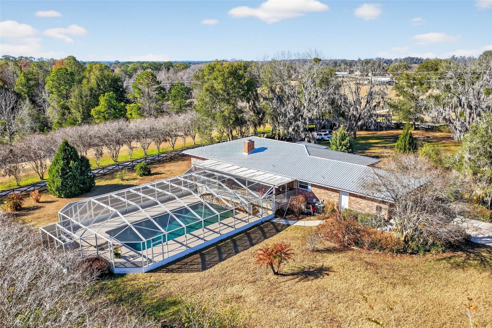 Aerial View of Back Yard - 2230 SW 87TH PL, OCALA