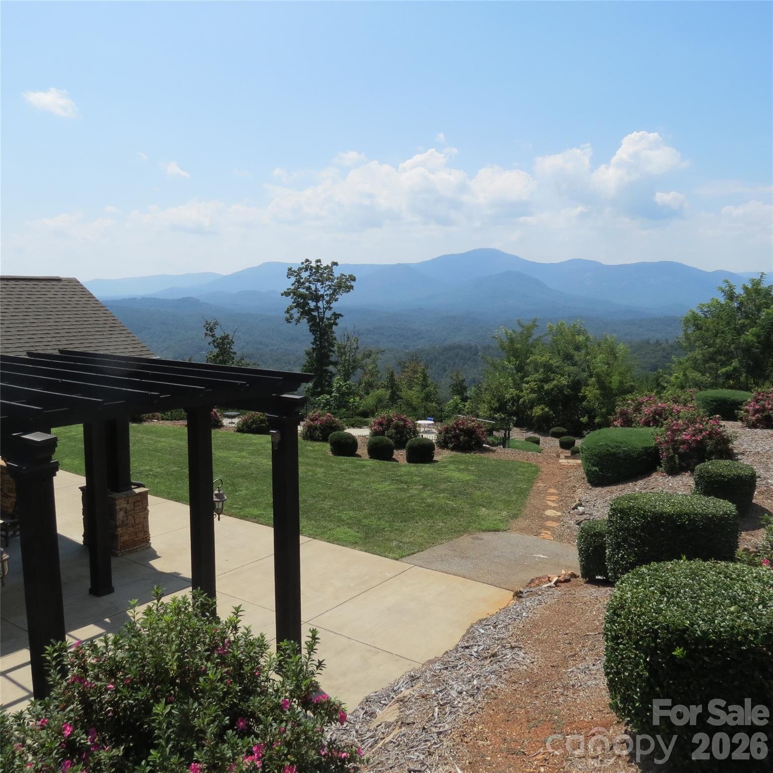 Overlooking the pool - 336 Willow Top Lane, Lake Lure