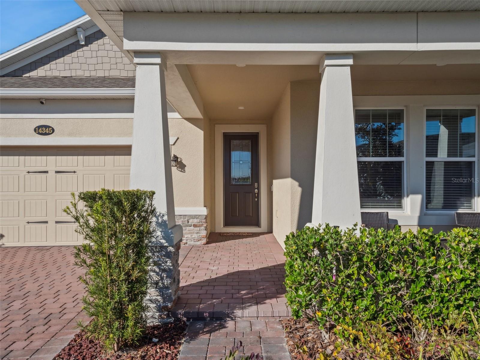 Front Exterior + Porch - 14345 WABASSO LOOP, WINTER GARDEN
