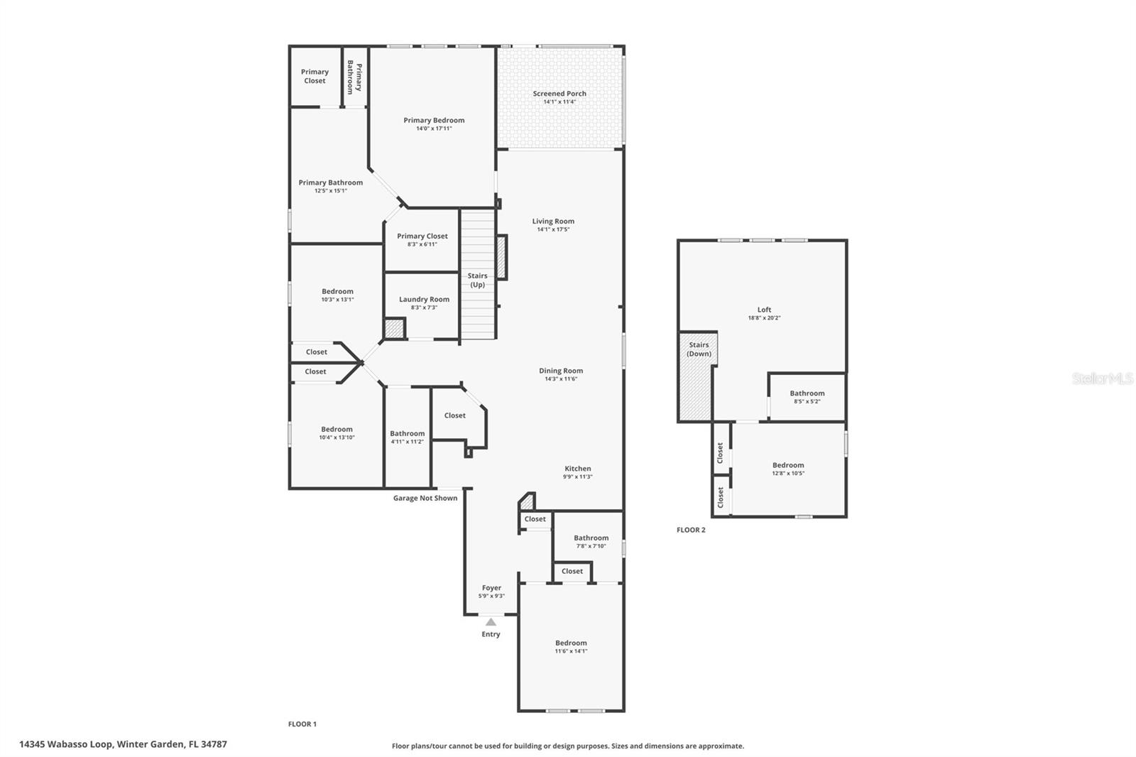 Floorplan - 14345 WABASSO LOOP, WINTER GARDEN