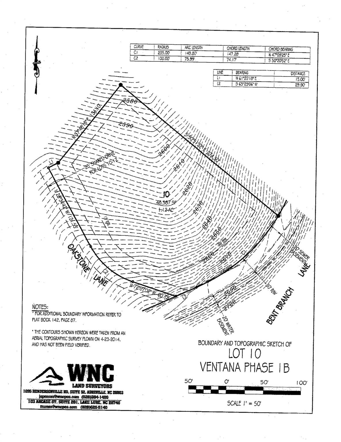 Topo Map - 27 Bent Branch Lane, Asheville