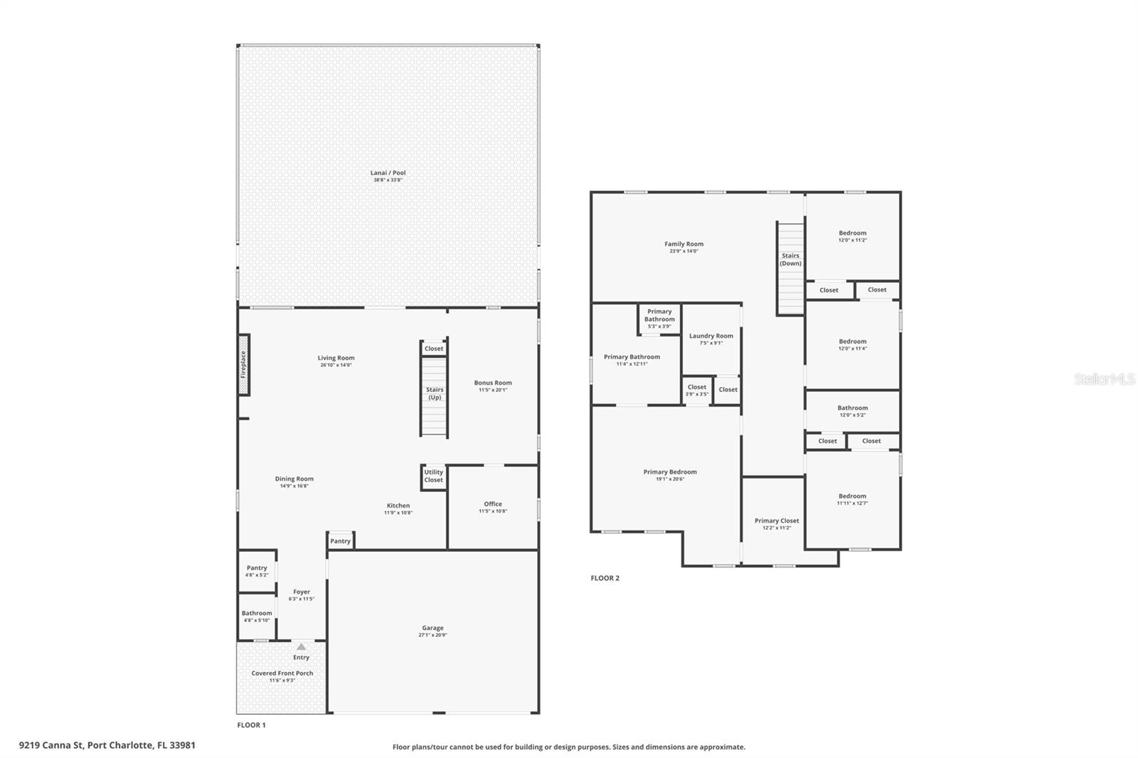 FloorPlan - 9219 CANNA ST, PORT CHARLOTTE