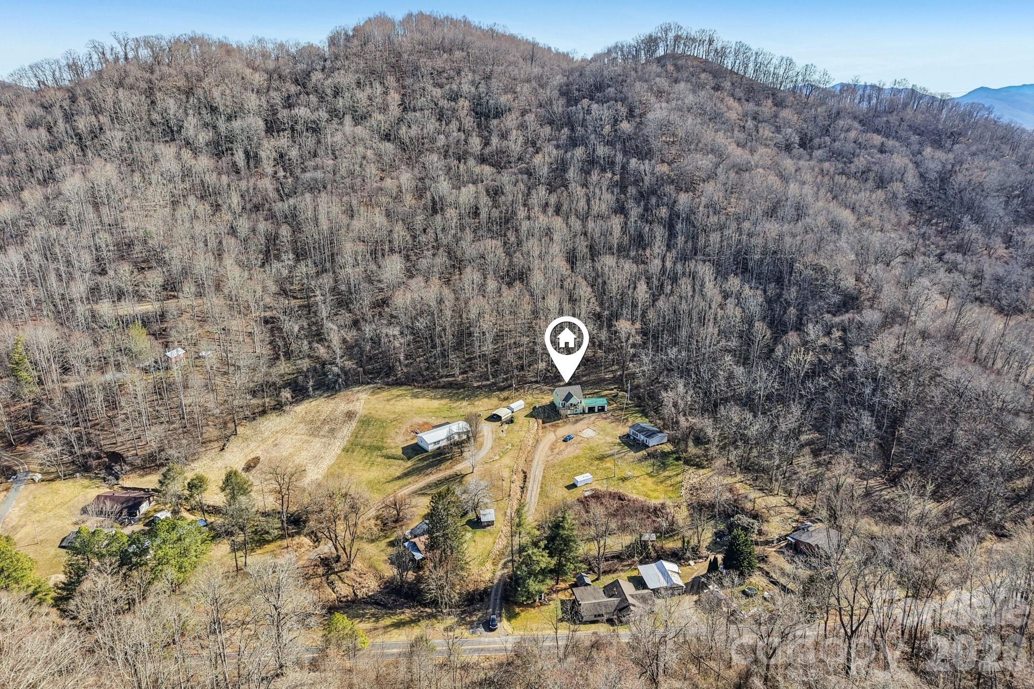 Aerial depicting home location - 530 Wilson Cove Road, Canton