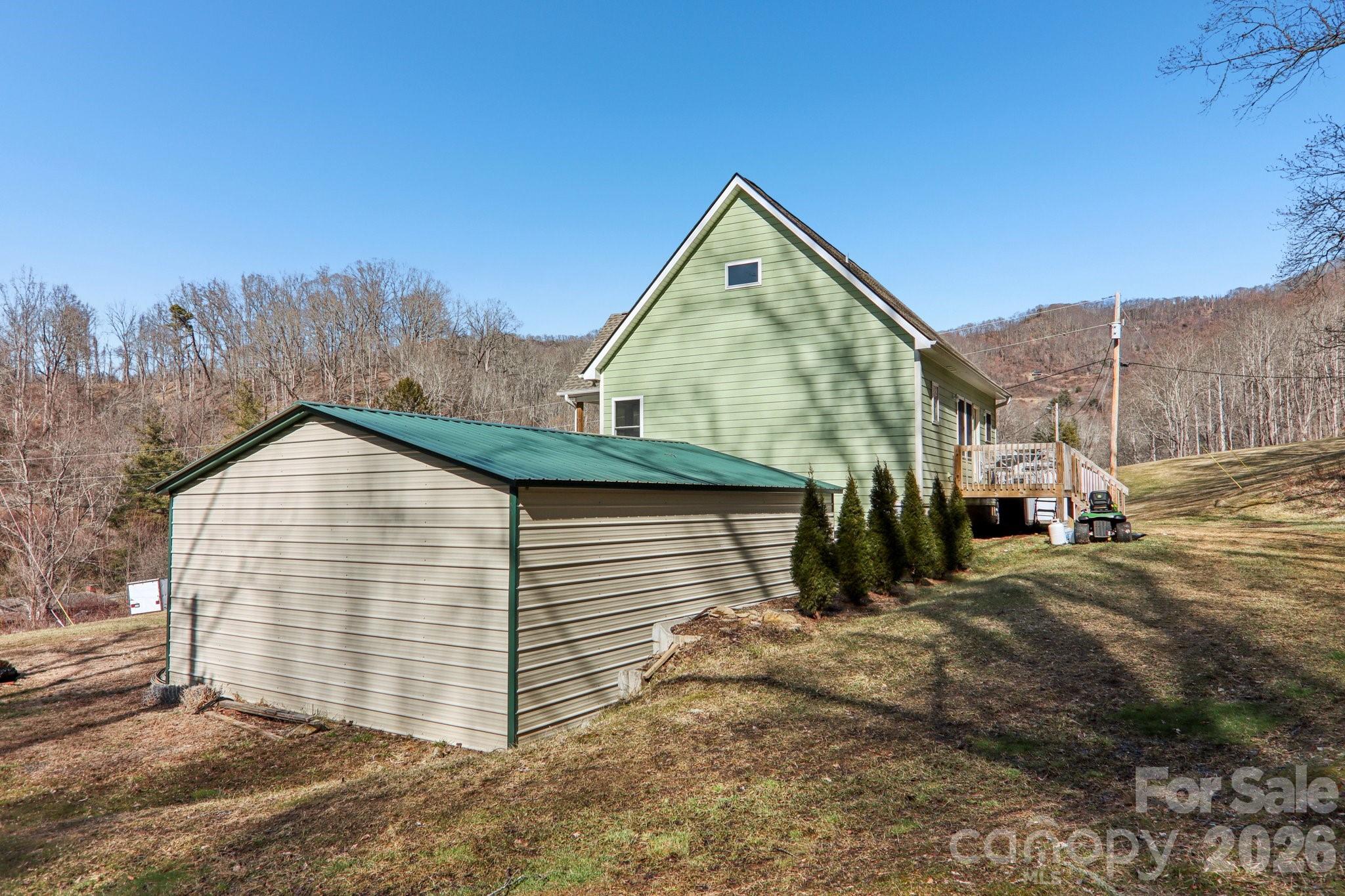 Back view of home - 530 Wilson Cove Road, Canton