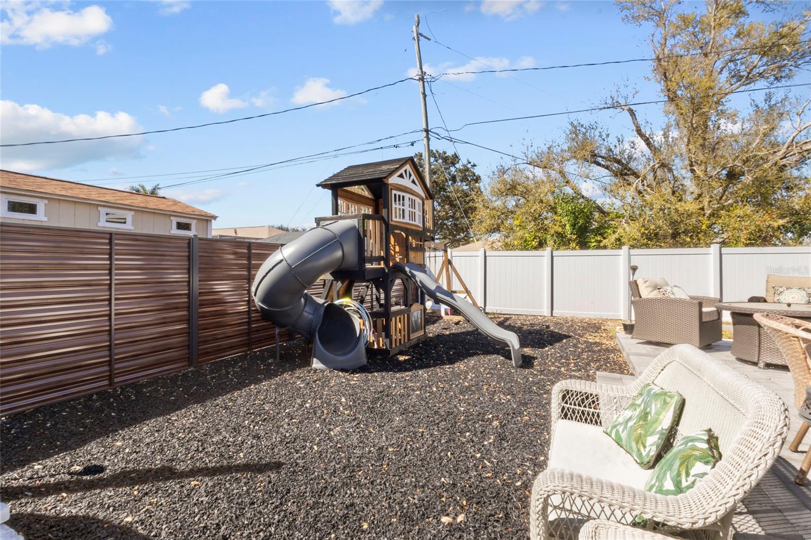 Playground with Rubber Mulch - 3340 SUNSET BEACH DR, VENICE