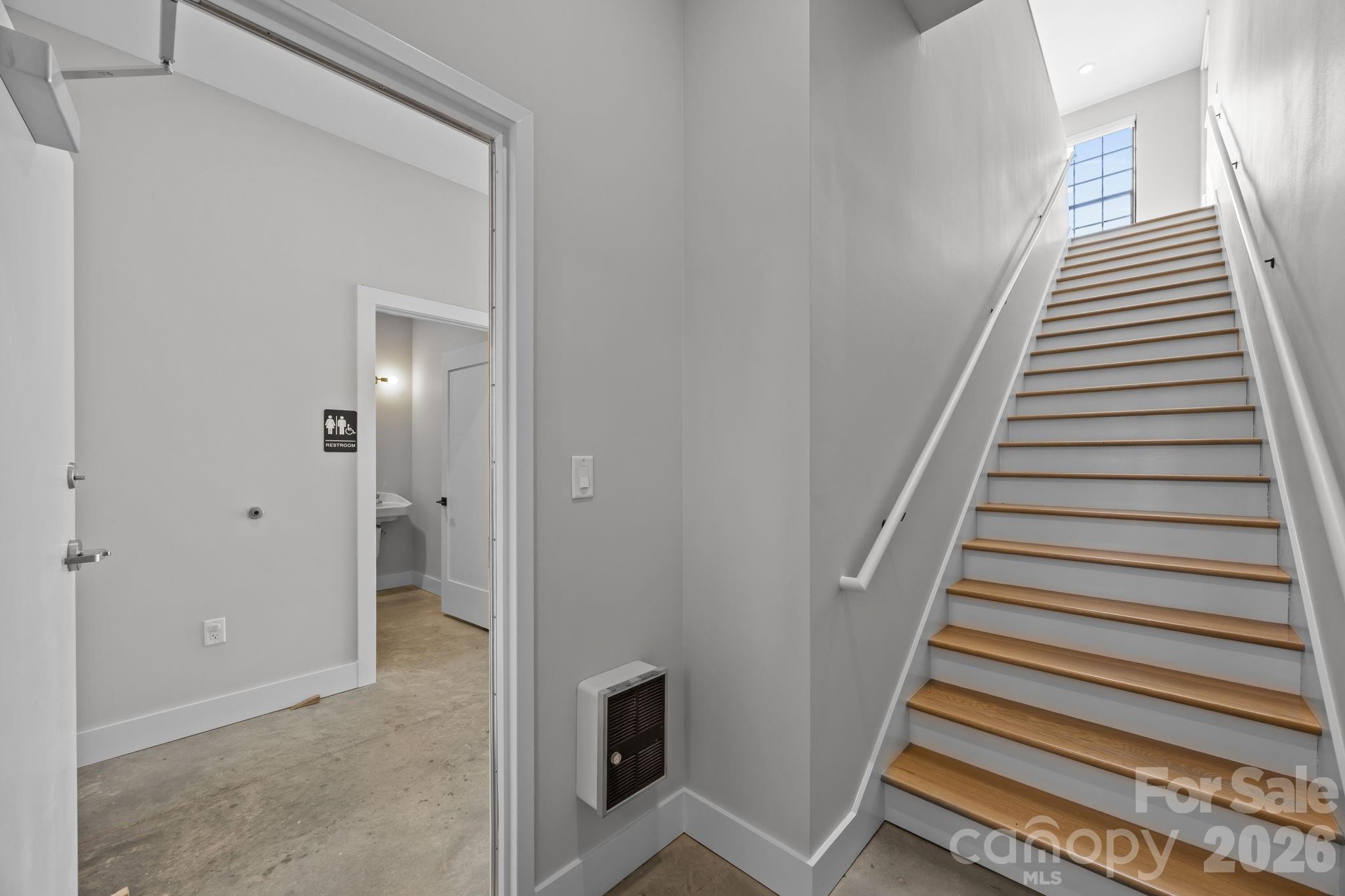 Interior Staircase Also Has Separate Entrance - 315 Haywood Road, Asheville
