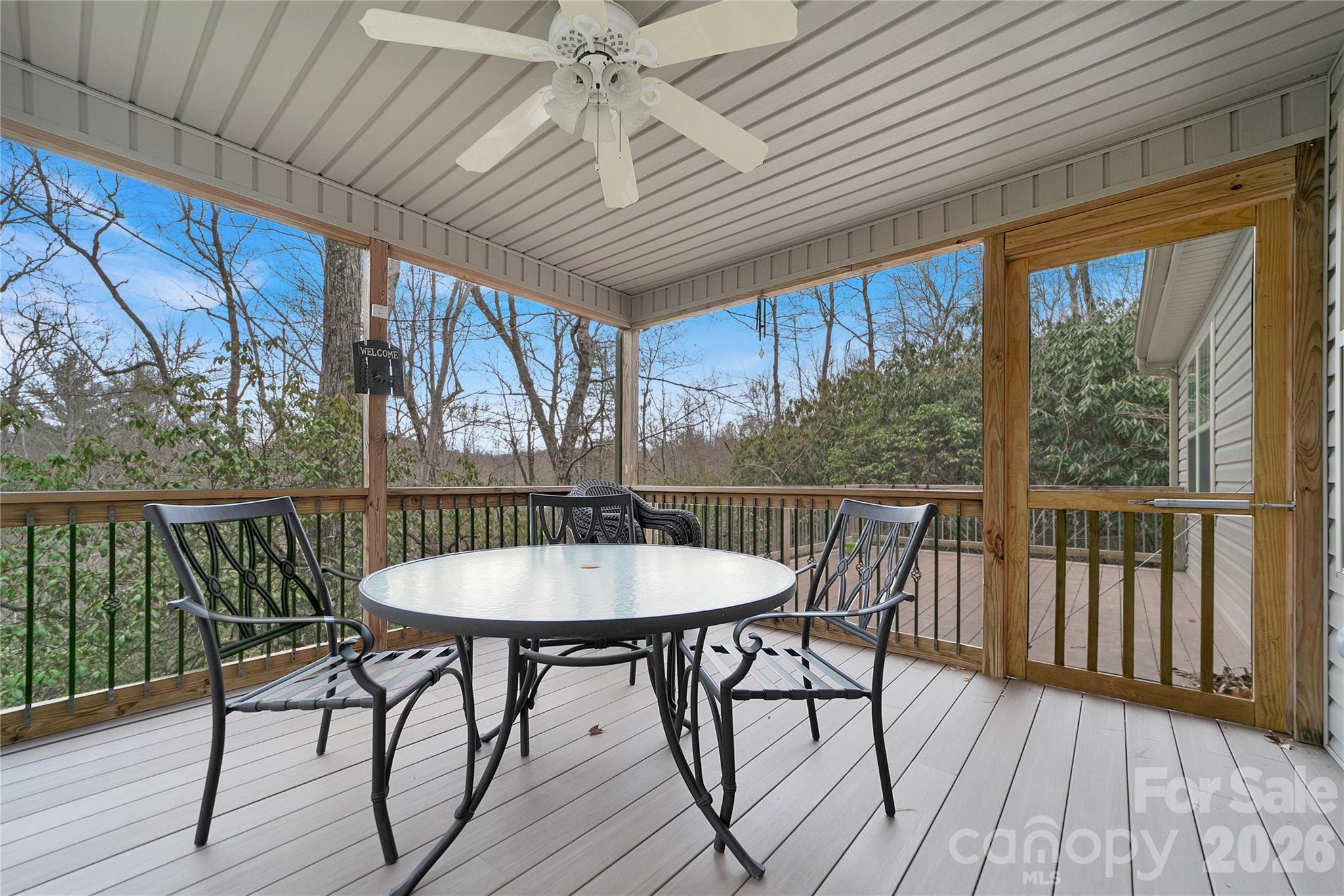 Cozy screen porch perfect for that morning coffee - 126 Gasga Court, Brevard