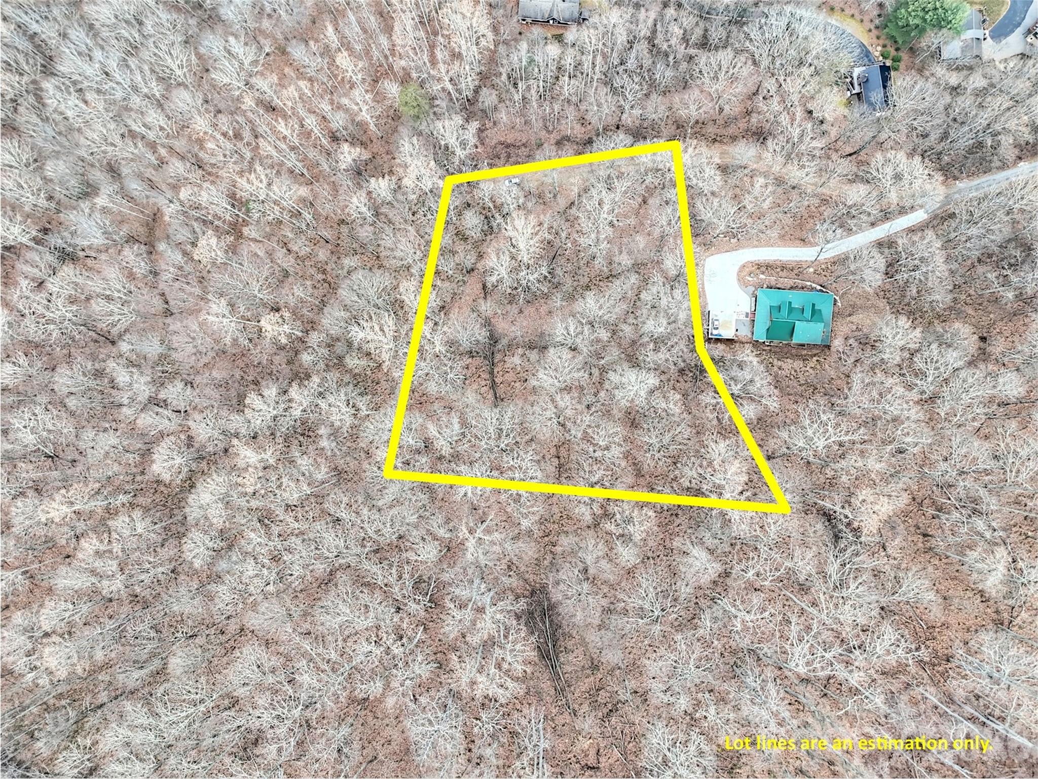 Estimated Lot Lines - Lot 4D Pelican Place, Waynesville