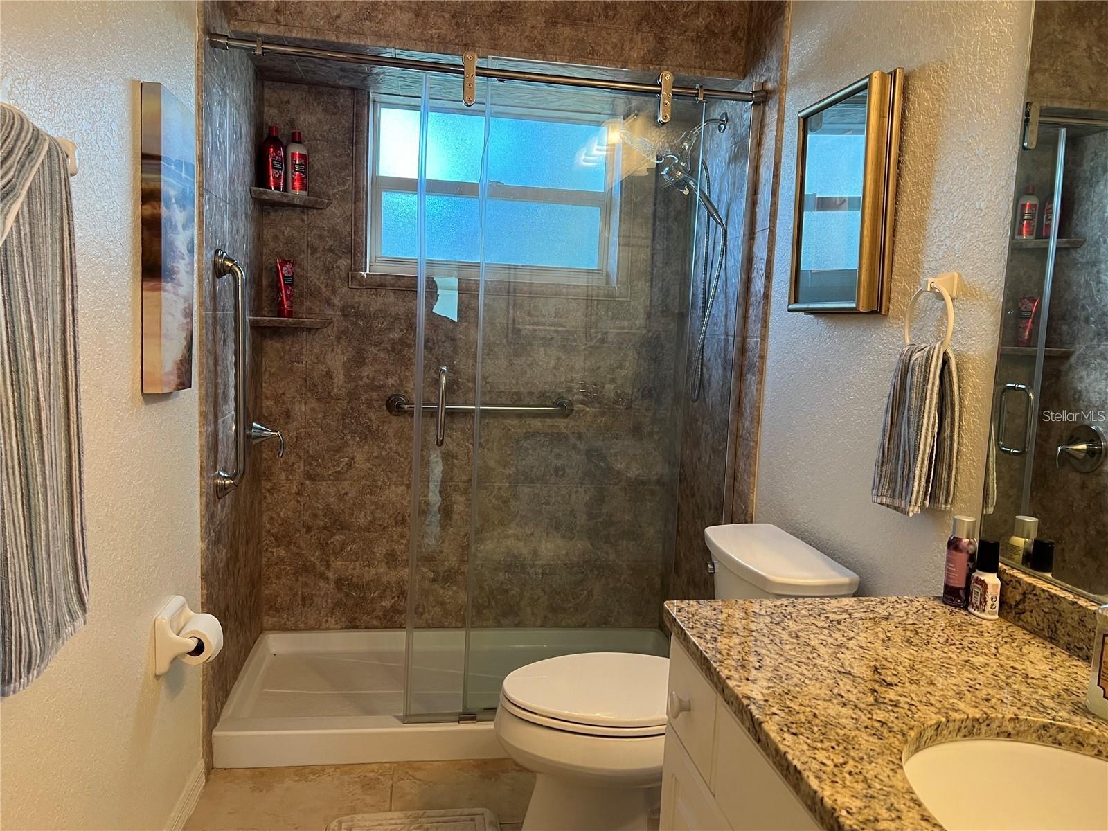 Guest Bathroom New Shower - 9458 MELODY CIR, PORT CHARLOTTE