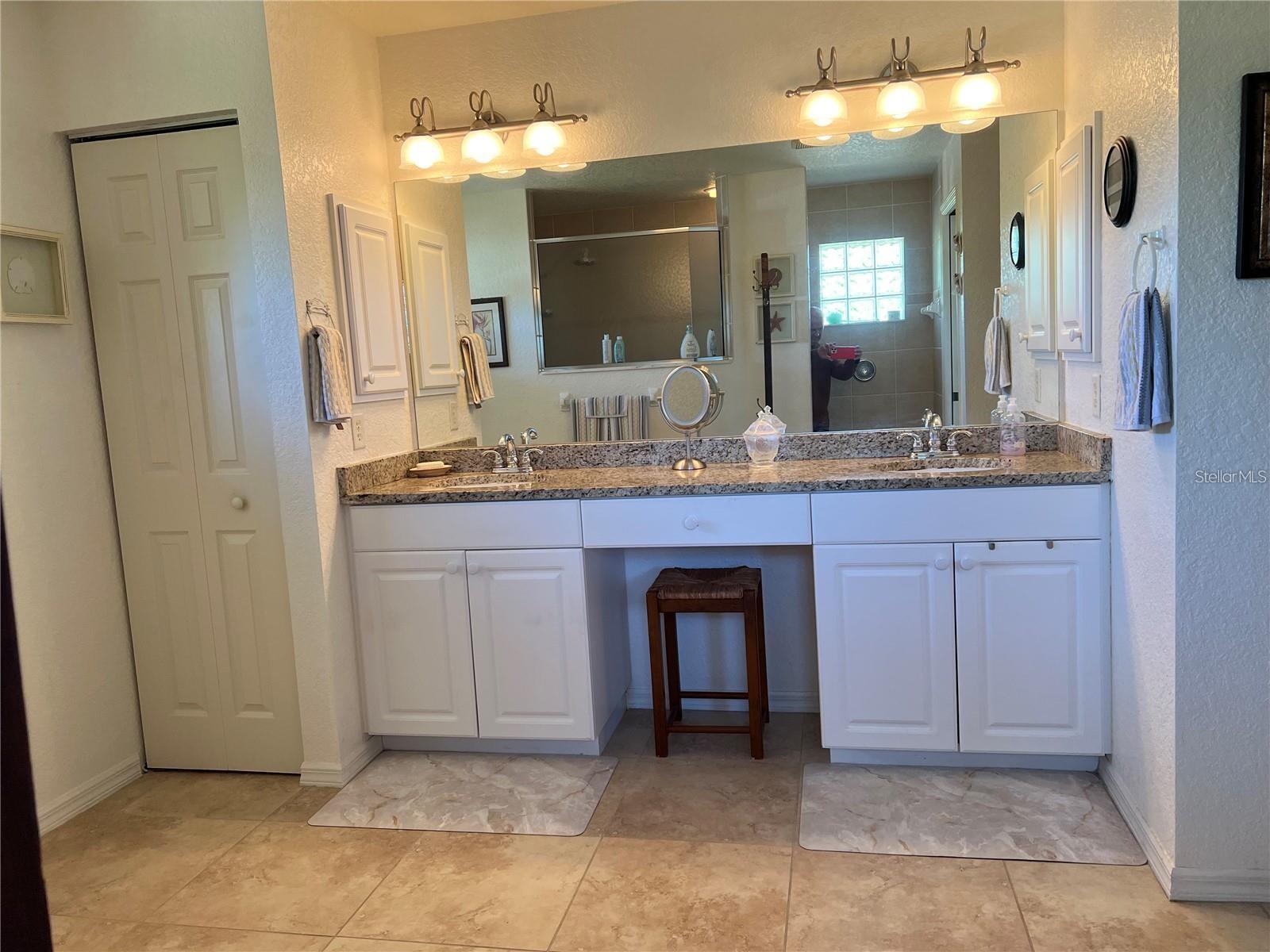 Primary Bathroom Double Vanity - 9458 MELODY CIR, PORT CHARLOTTE