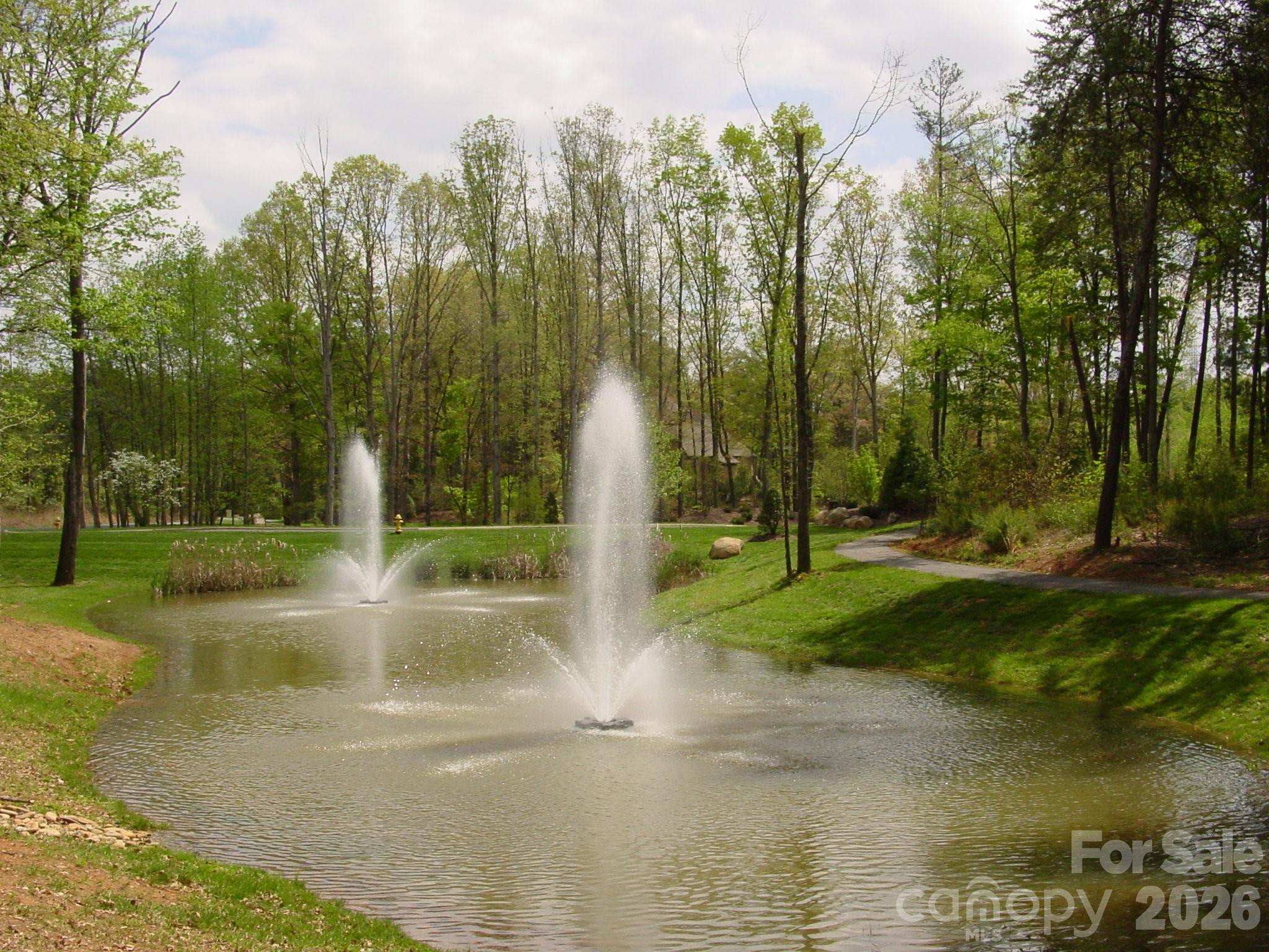 Fountain pond along entrance - 5016 Hermitage Court, Belmont