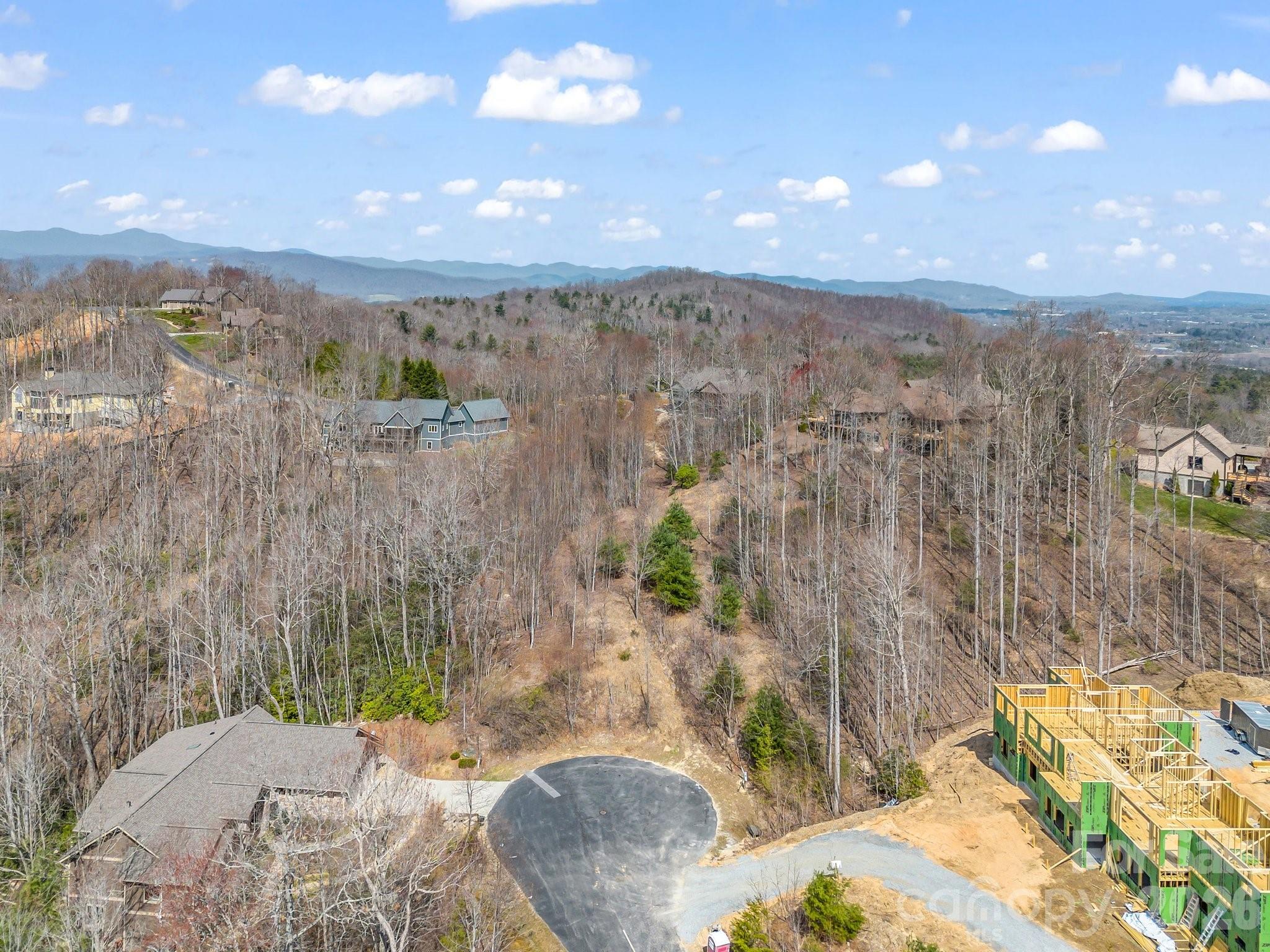 Aerial view of lot - 142 Mountain Elder Lane, Hendersonville