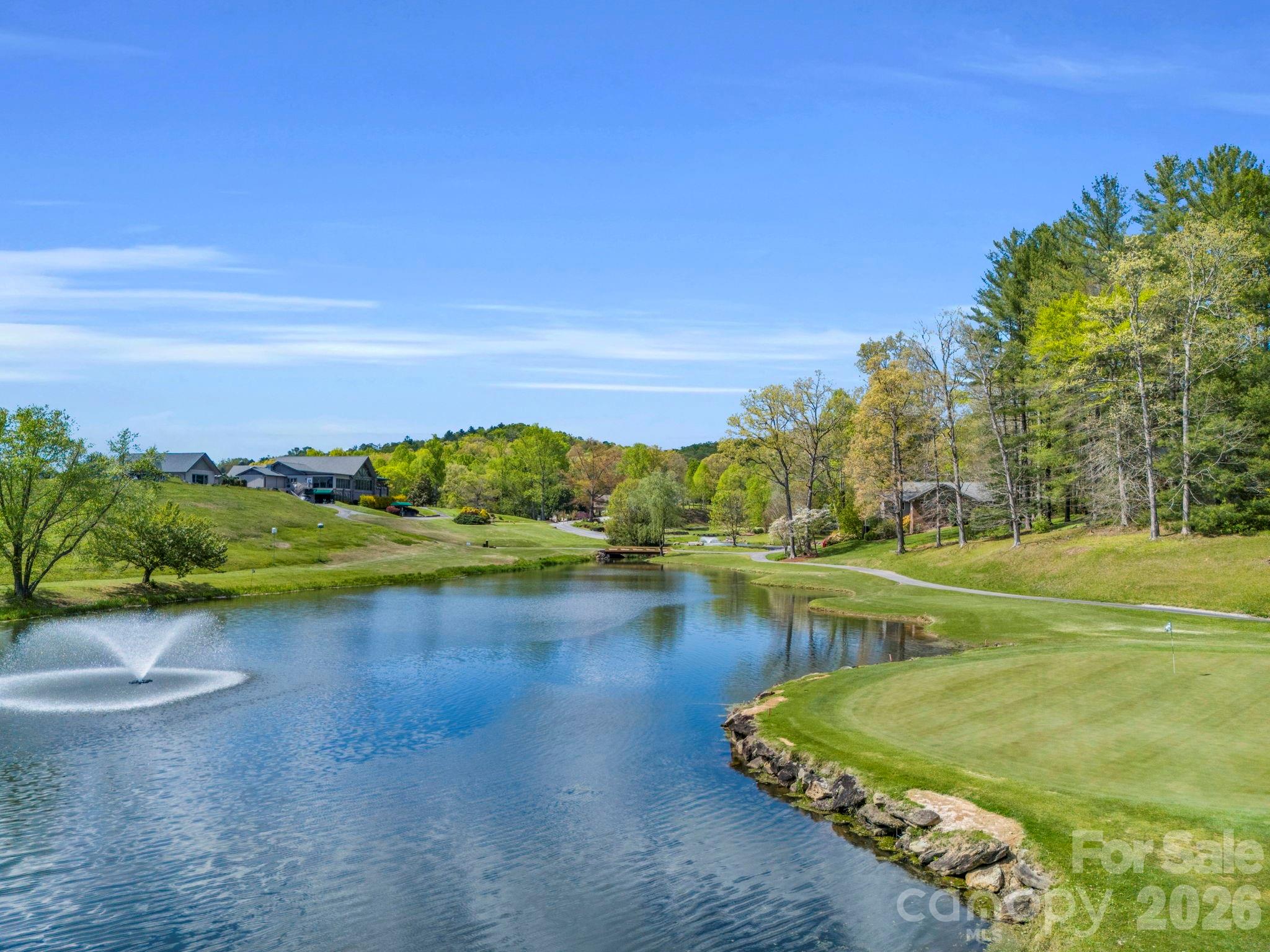 Golf course and pond with water feature - 142 Mountain Elder Lane, Hendersonville