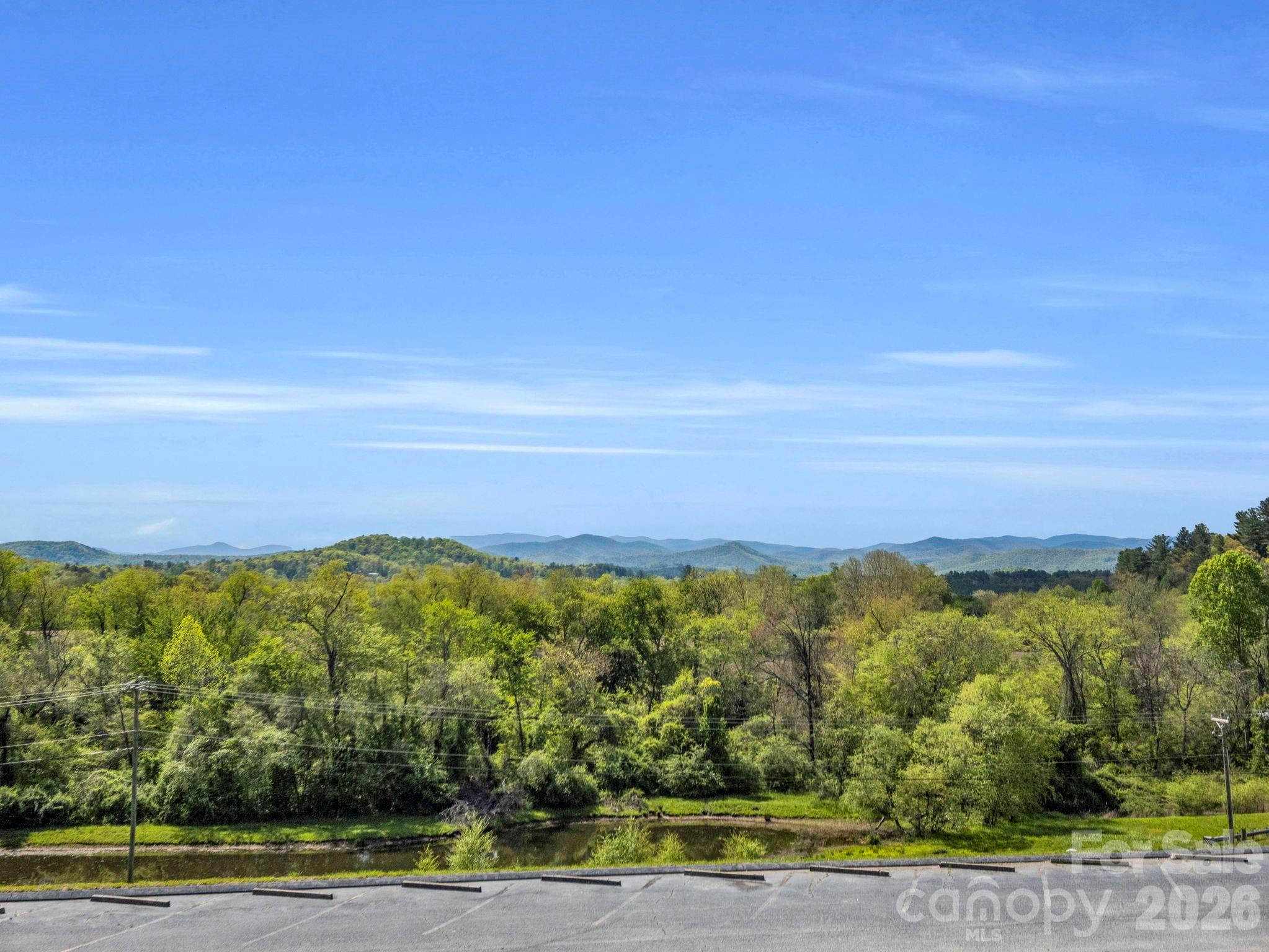 View from clubhouse of mountains - 142 Mountain Elder Lane, Hendersonville