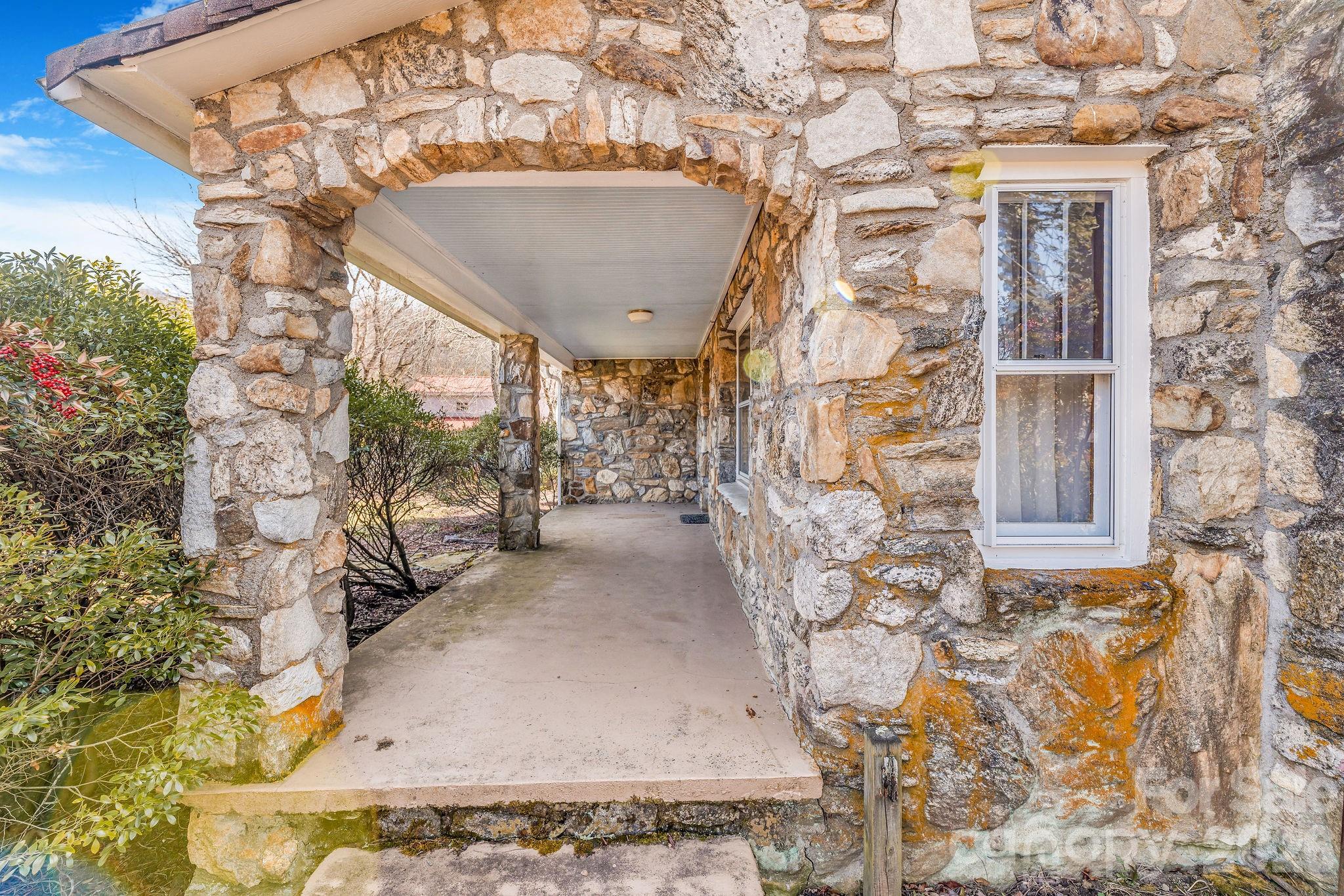 Original stone exterior of the 1947 cottage - 22 Mountain Spring Lane, Canton