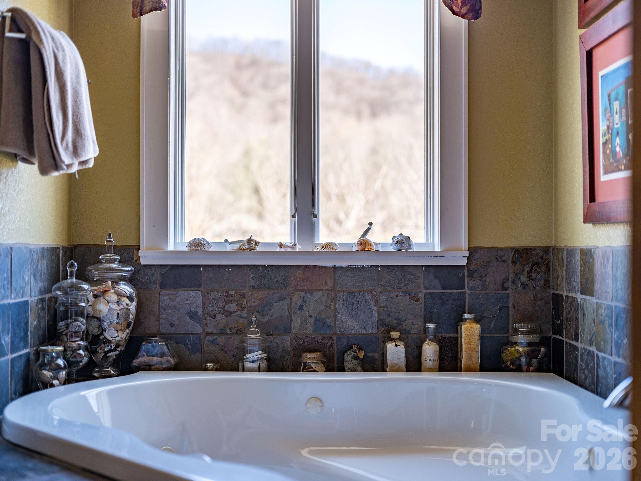 Luxurious garden tub with mountain views - 22 Mountain Spring Lane, Canton