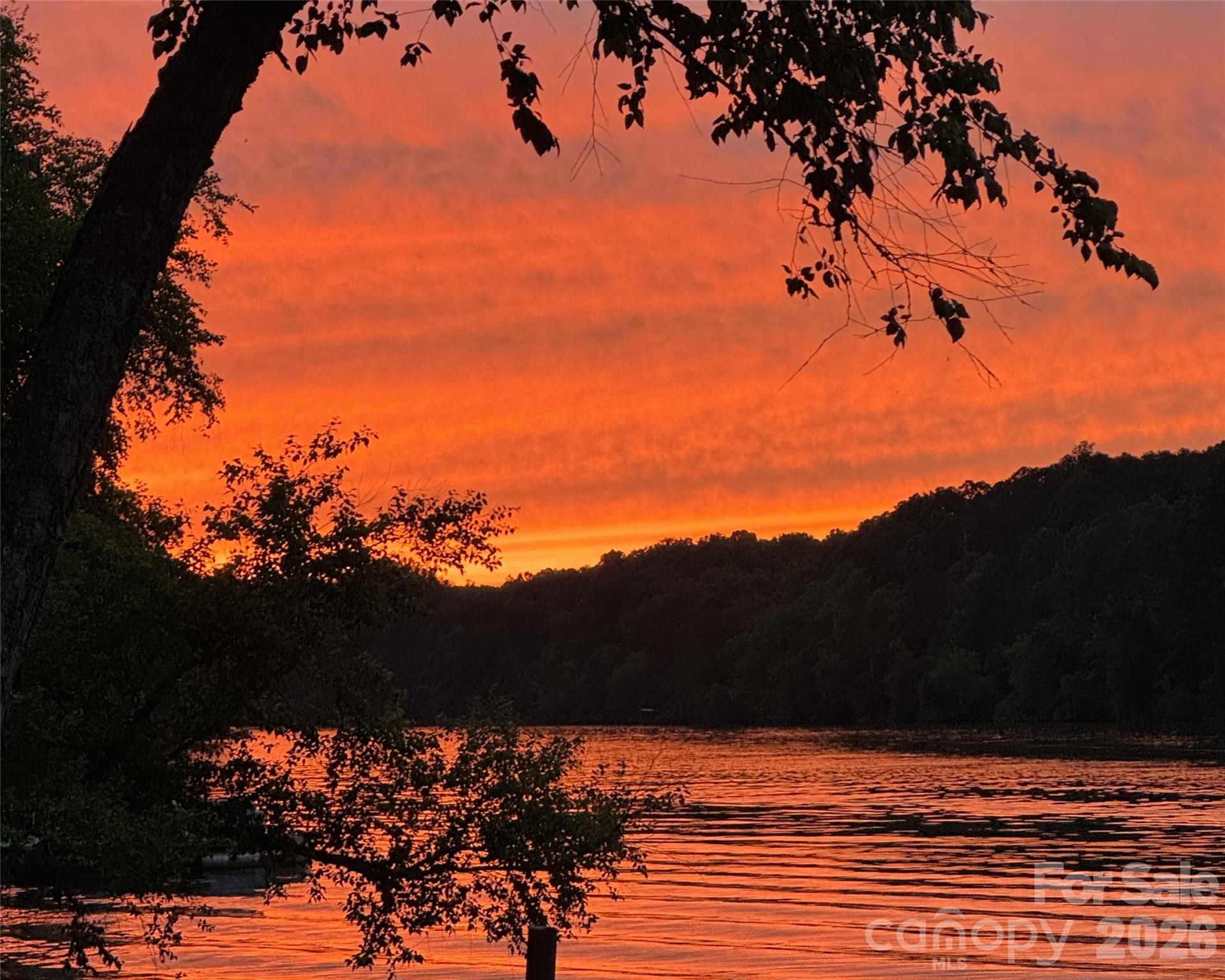 Sunset view from beach area - 1800 Hilferty Road, Hickory
