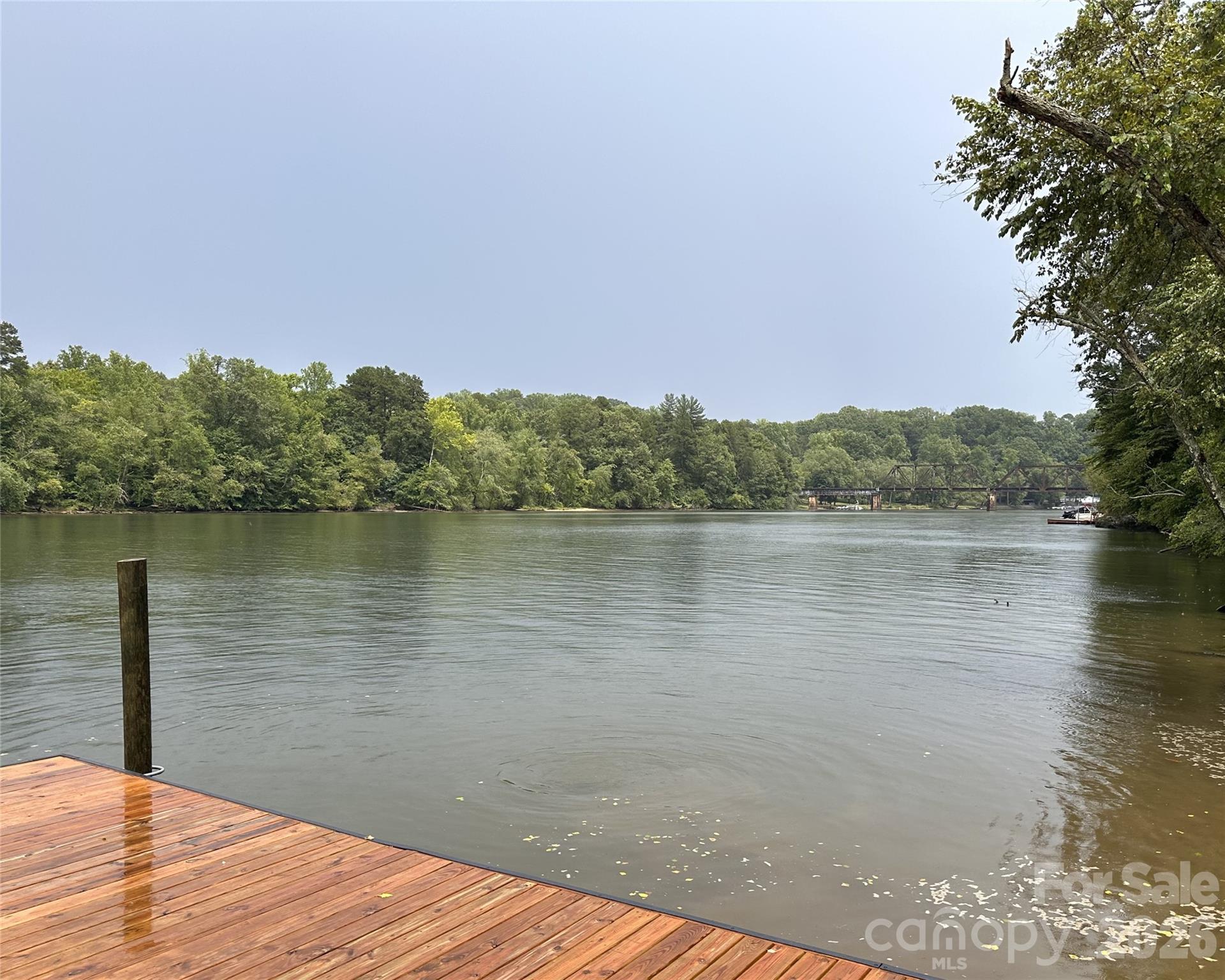 View toward the east from the dock - 1800 Hilferty Road, Hickory