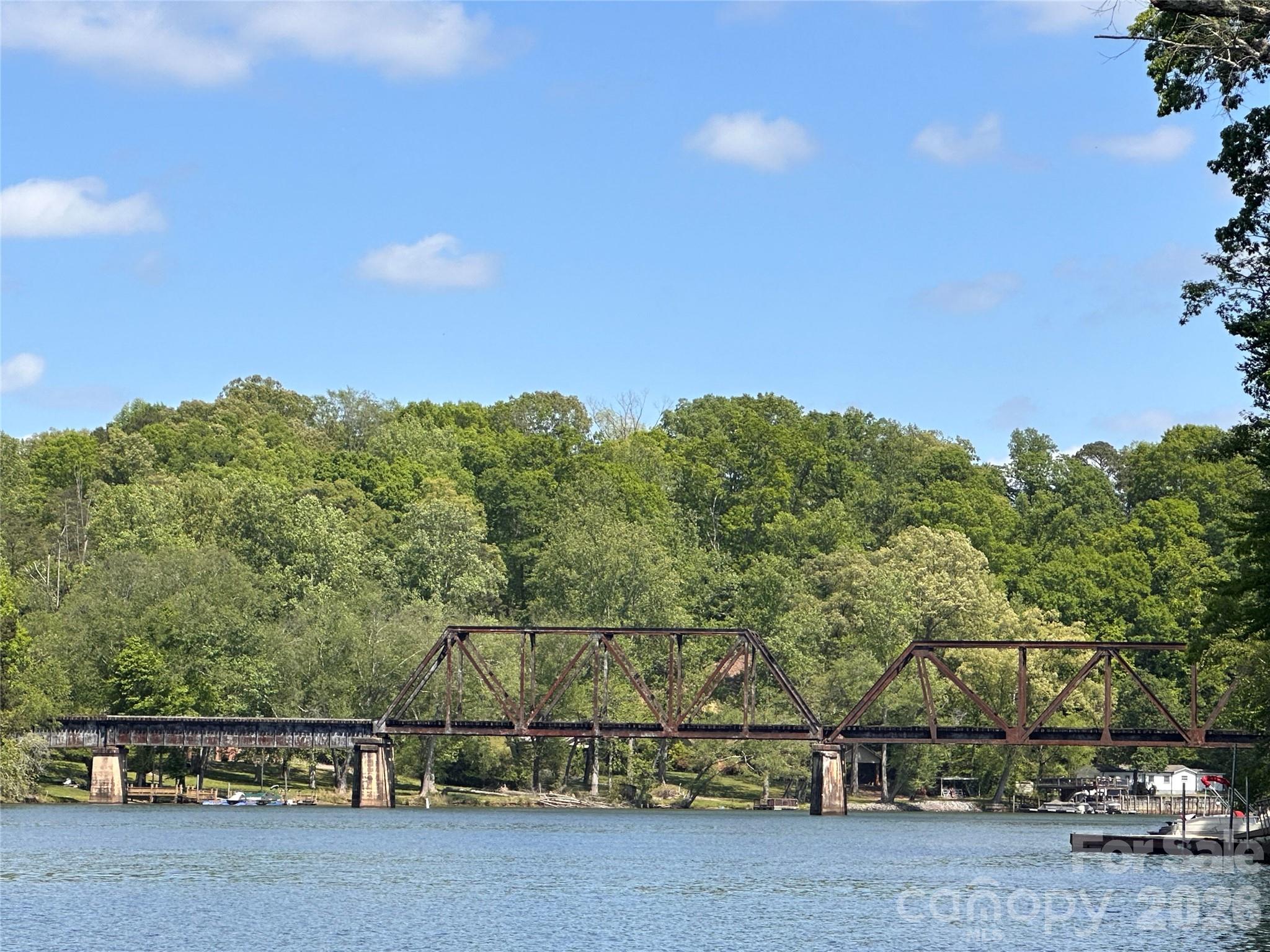 View toward the east from the dock - 1800 Hilferty Road, Hickory