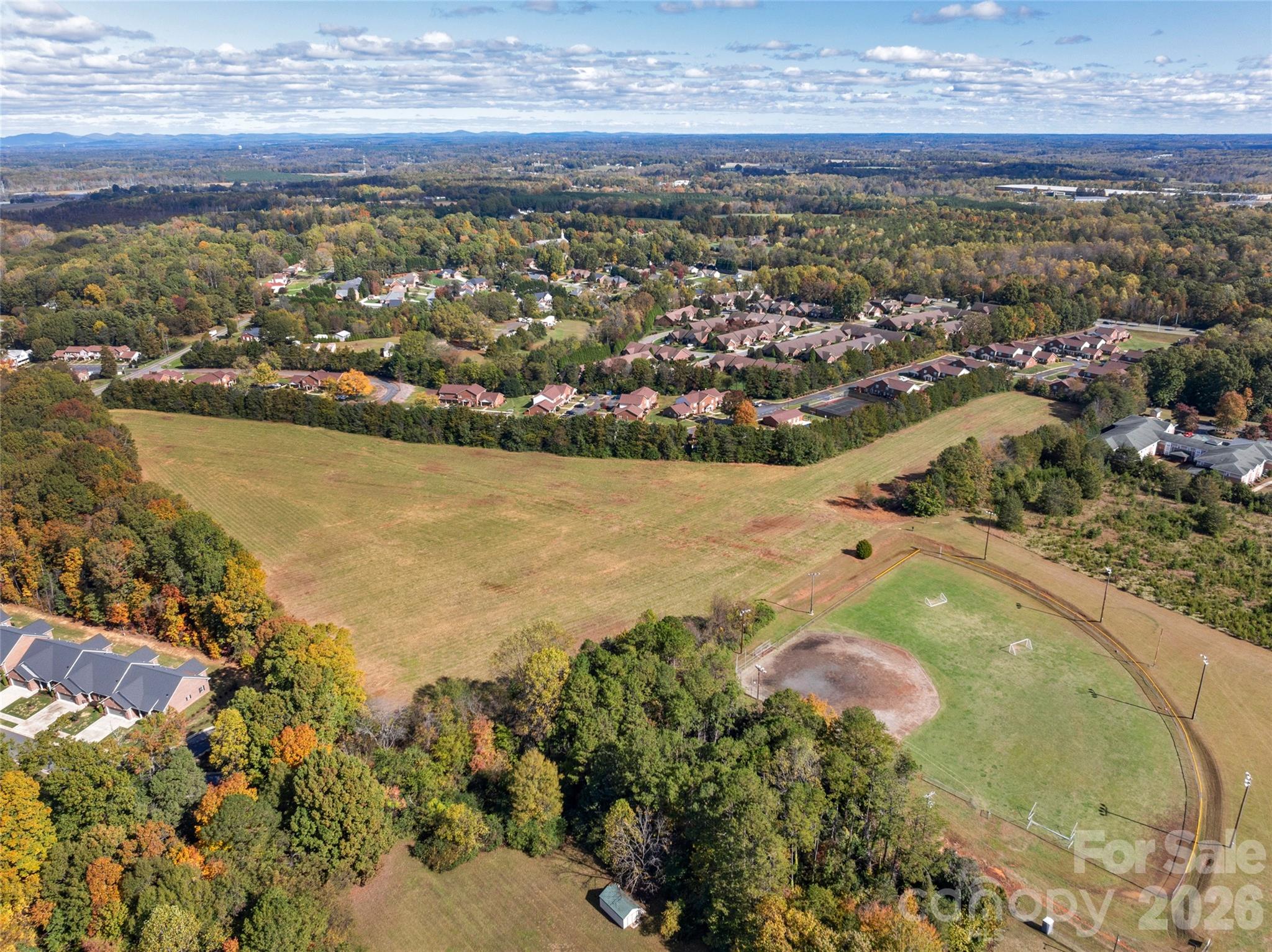YMCA baseball diamond runs along part of the back of property - 406 Rock Barn Road NE, Conover